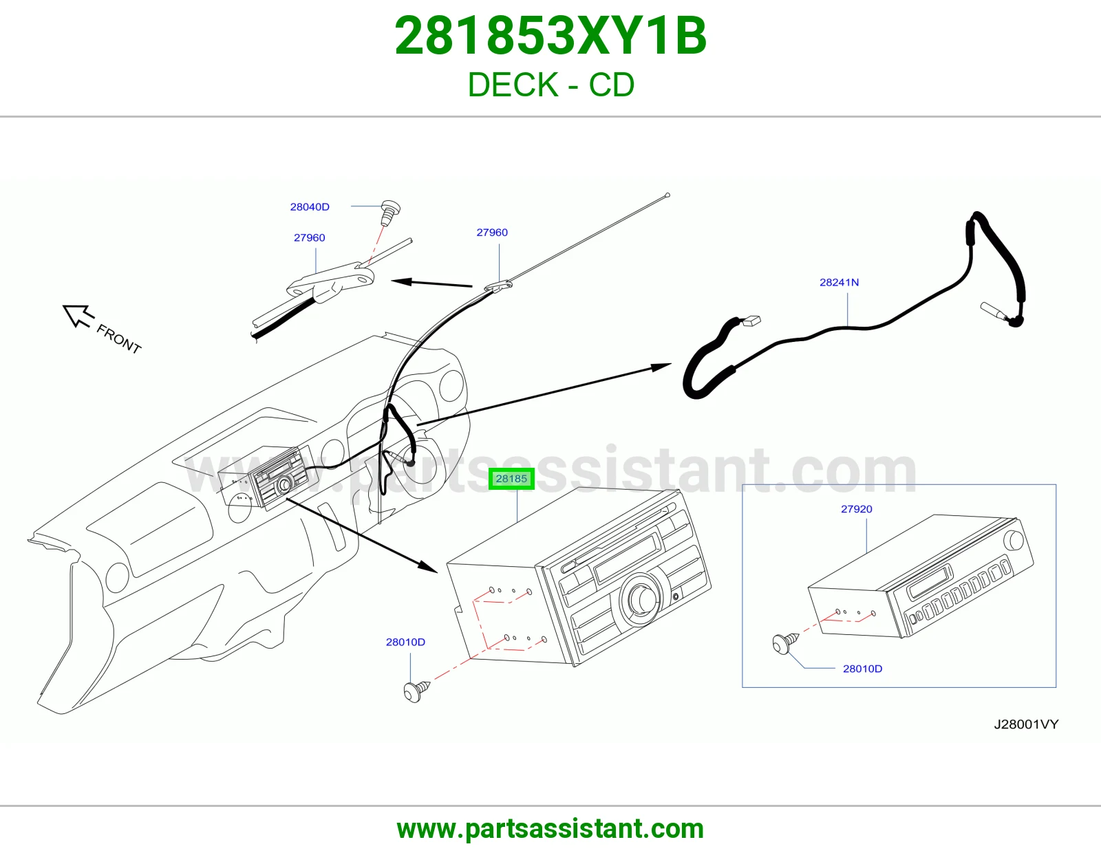 مسجل سي دي 281853XY1B