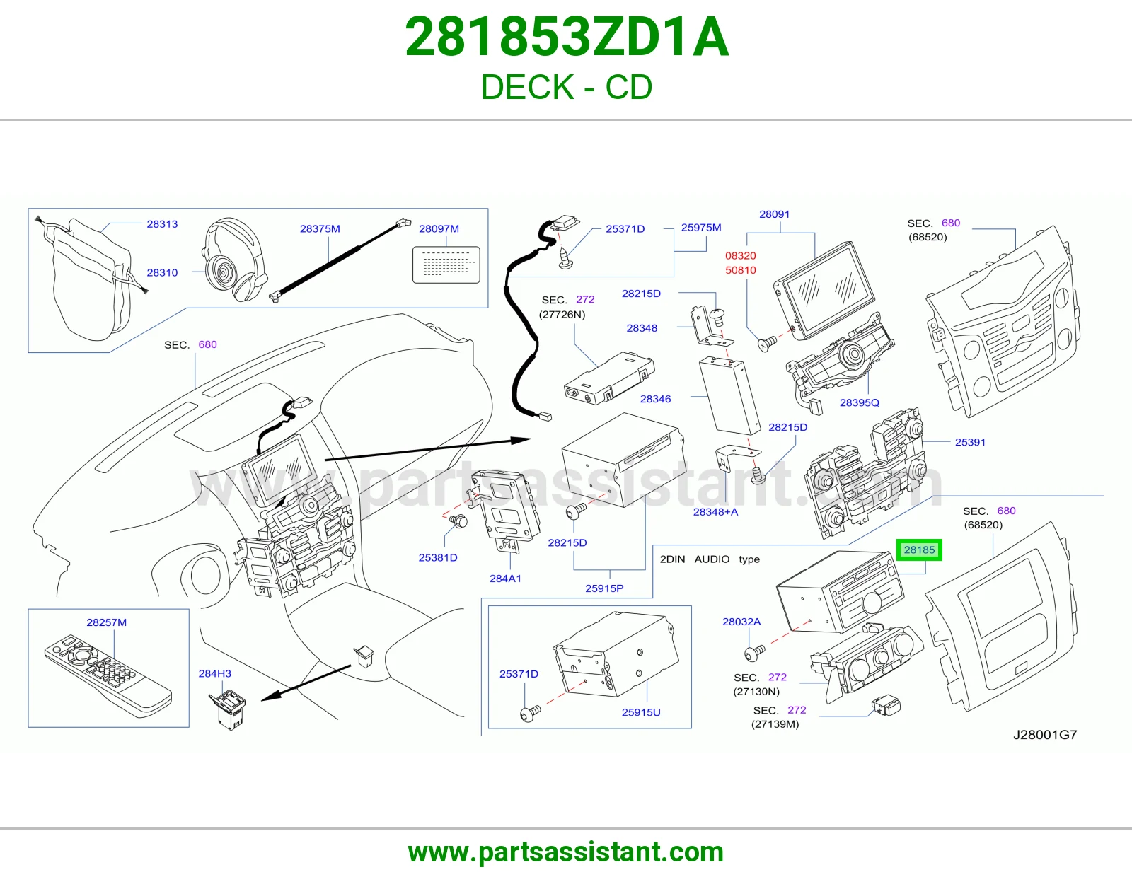 مسجل سي دي 281853ZD1A