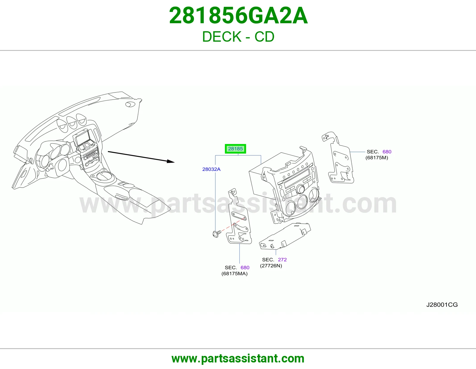 مسجل سي دي 281856GA2A