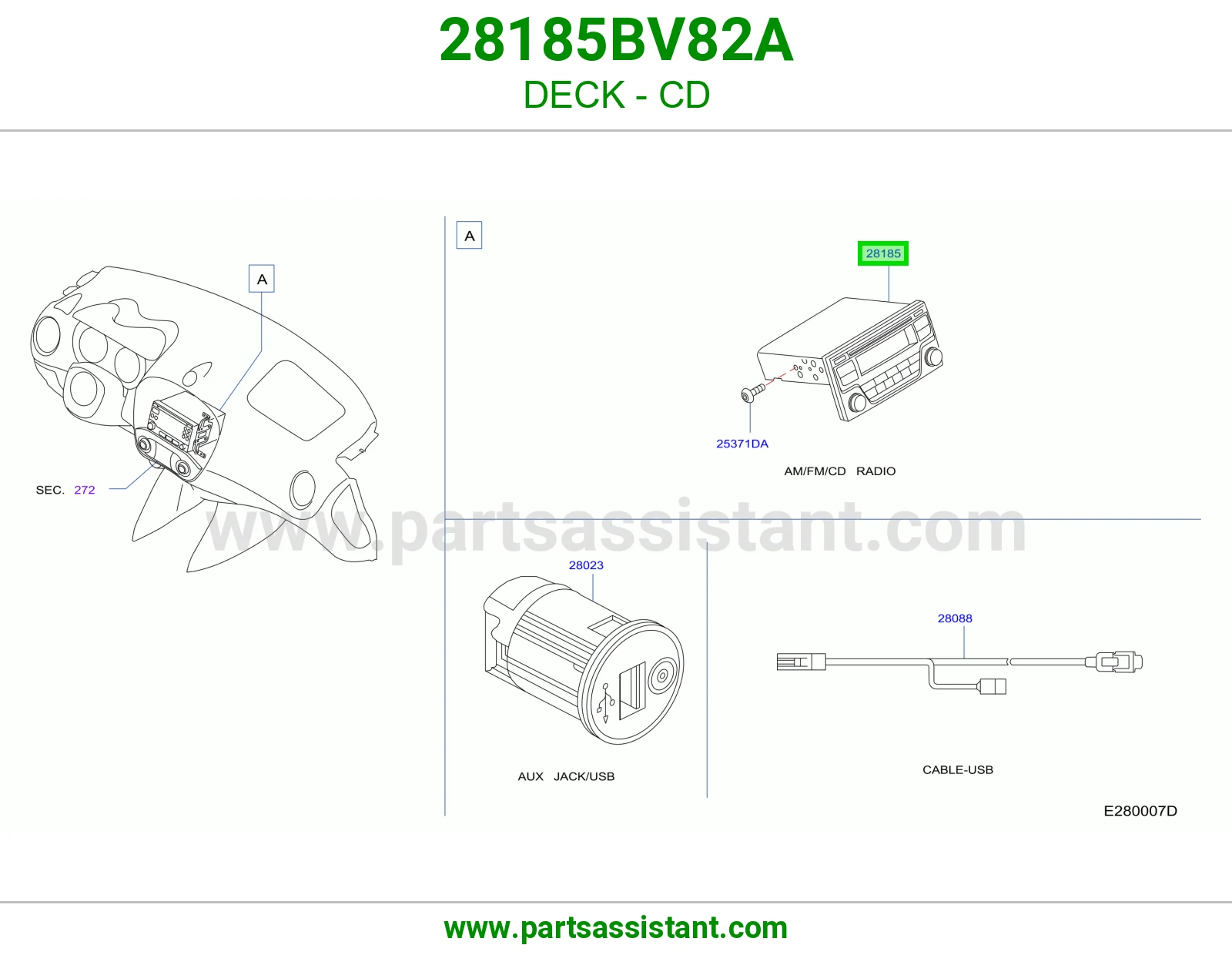 مسجل سي دي 28185BV82A