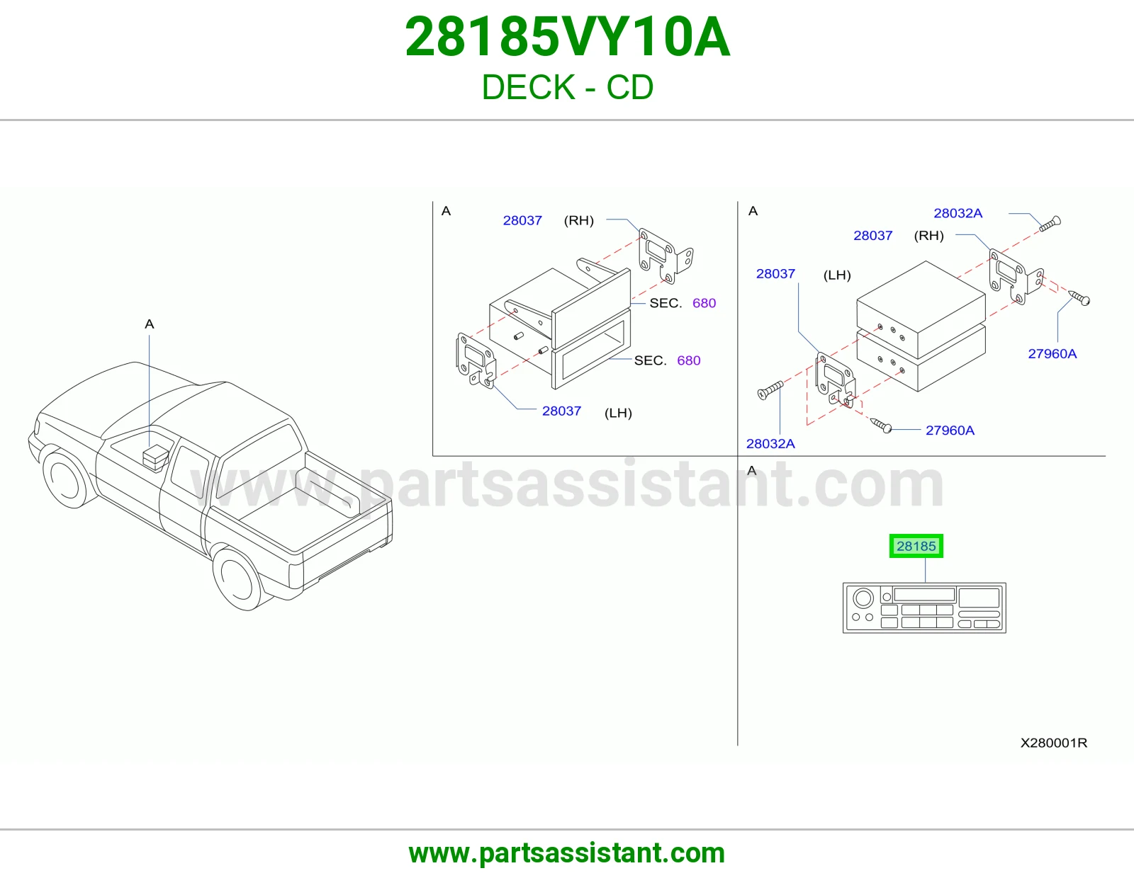 مسجل سي دي 28185VY10A