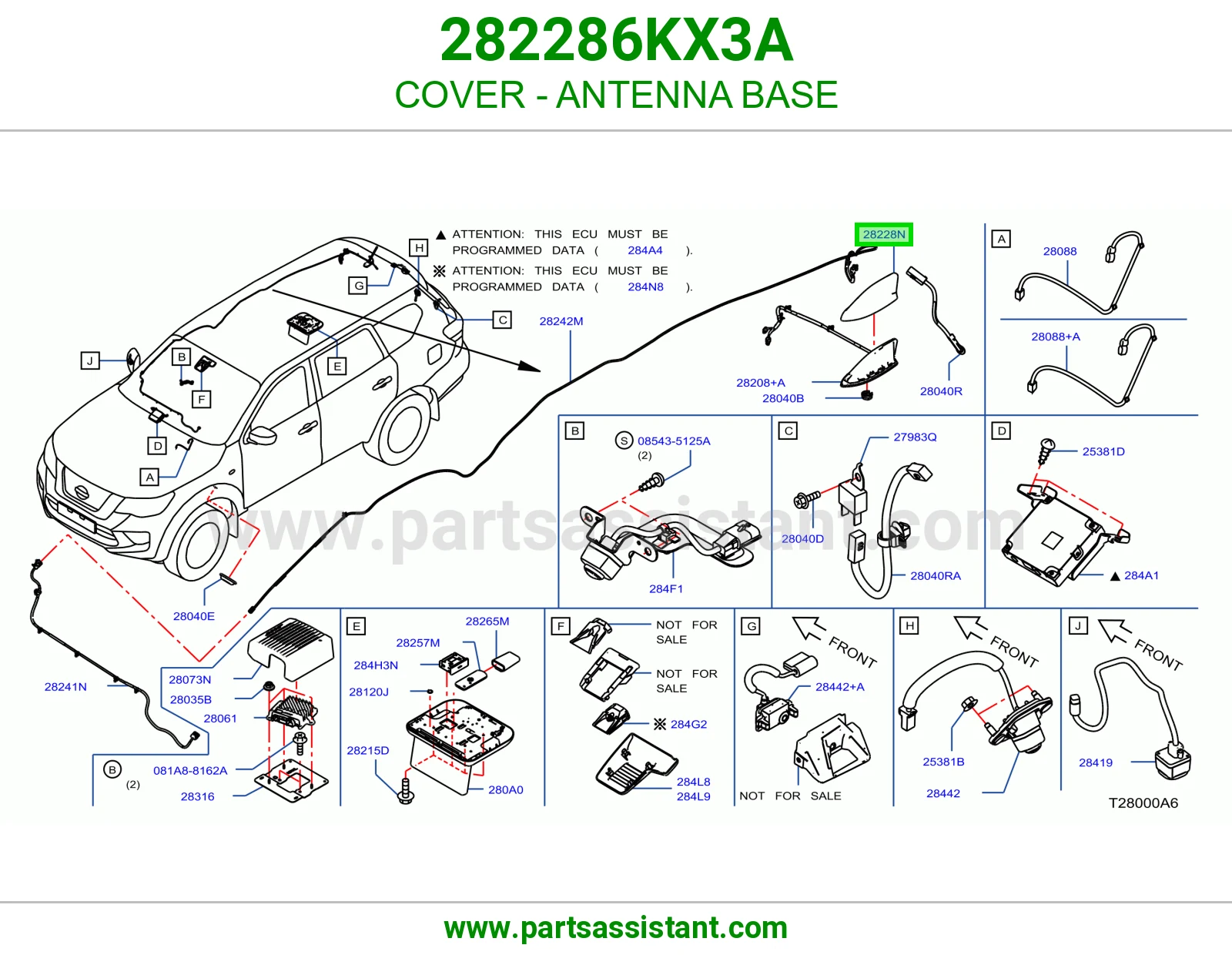 غطاء قاعدة أريل 282286KX3A