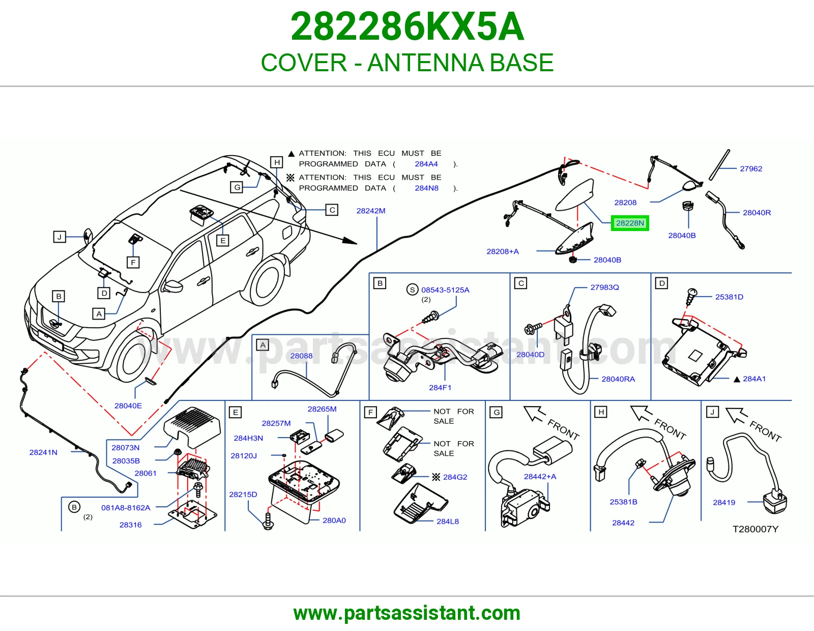 غطاء قاعدة أريل 282286KX5A