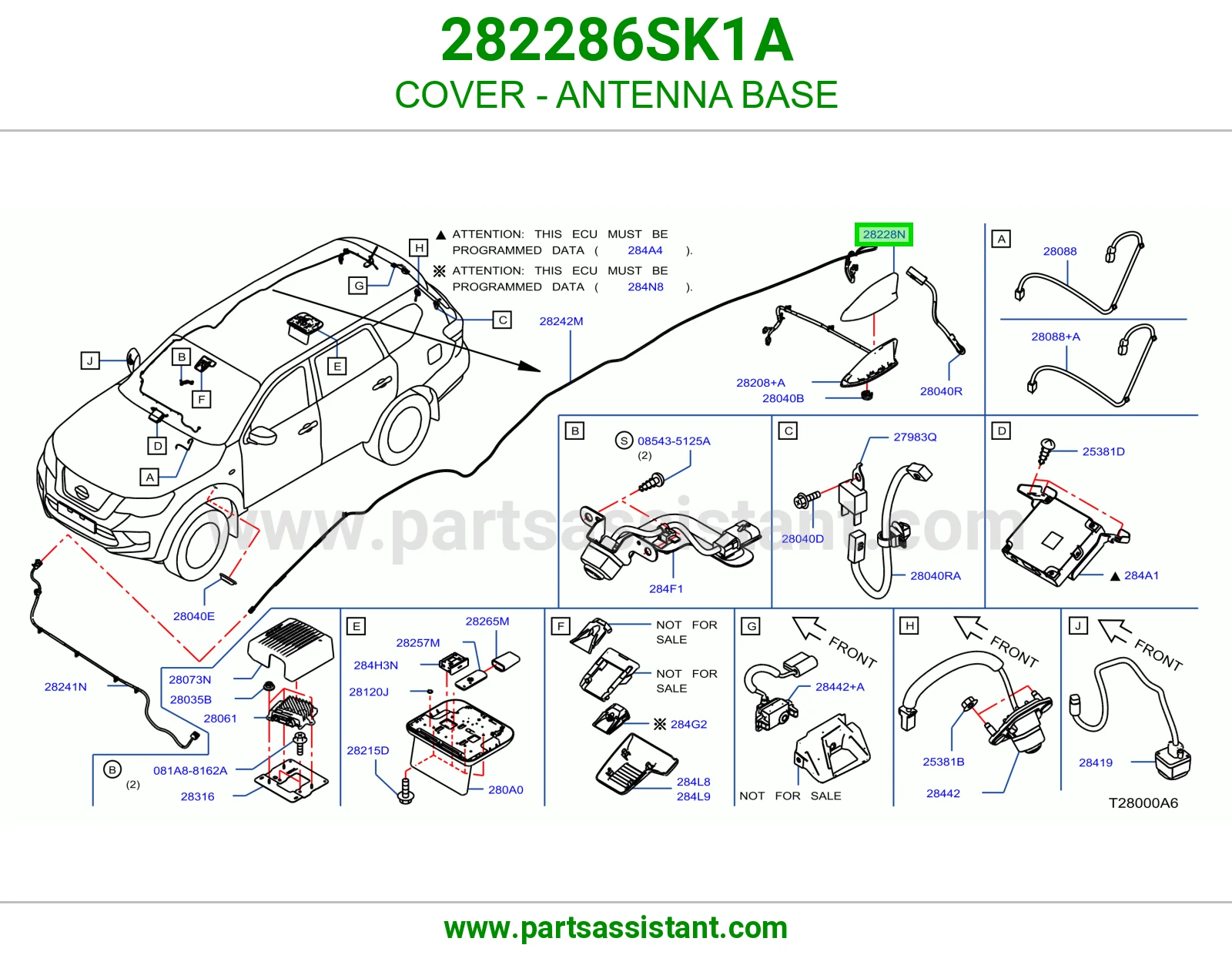 غطاء قاعدة أريل 282286SK1A