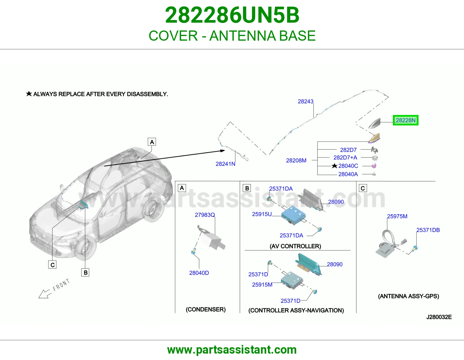 غطاء قاعدة أريل 282286UN5B