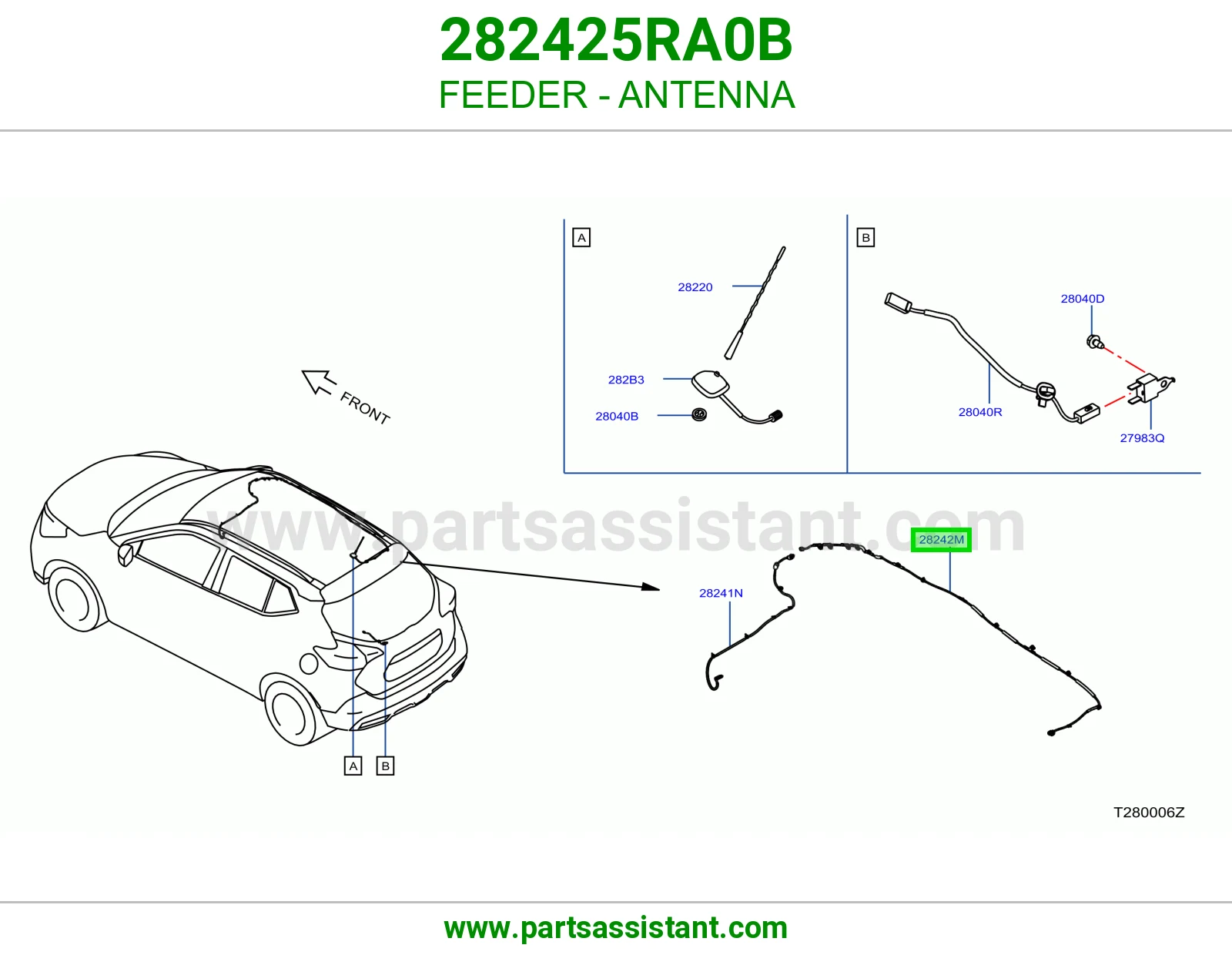 سلك تغذية انتل 282425RA0B