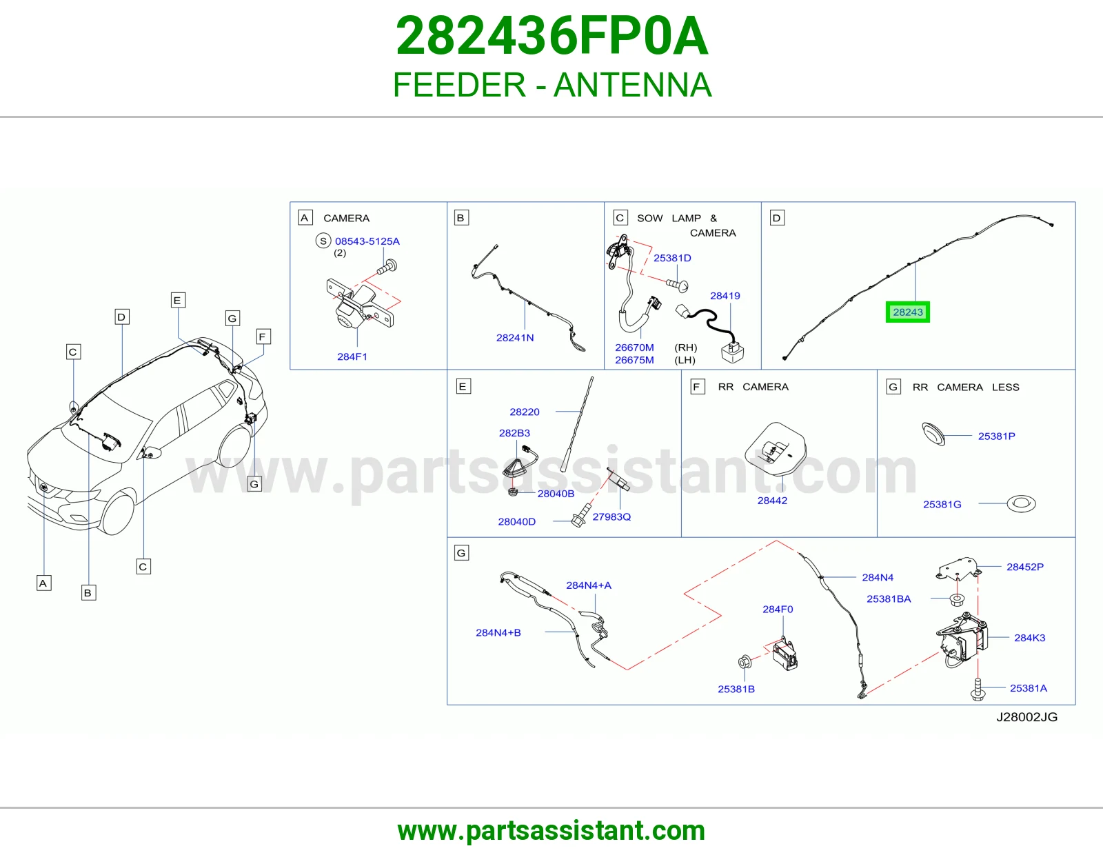 سلك تغذية انتل 282436FP0A