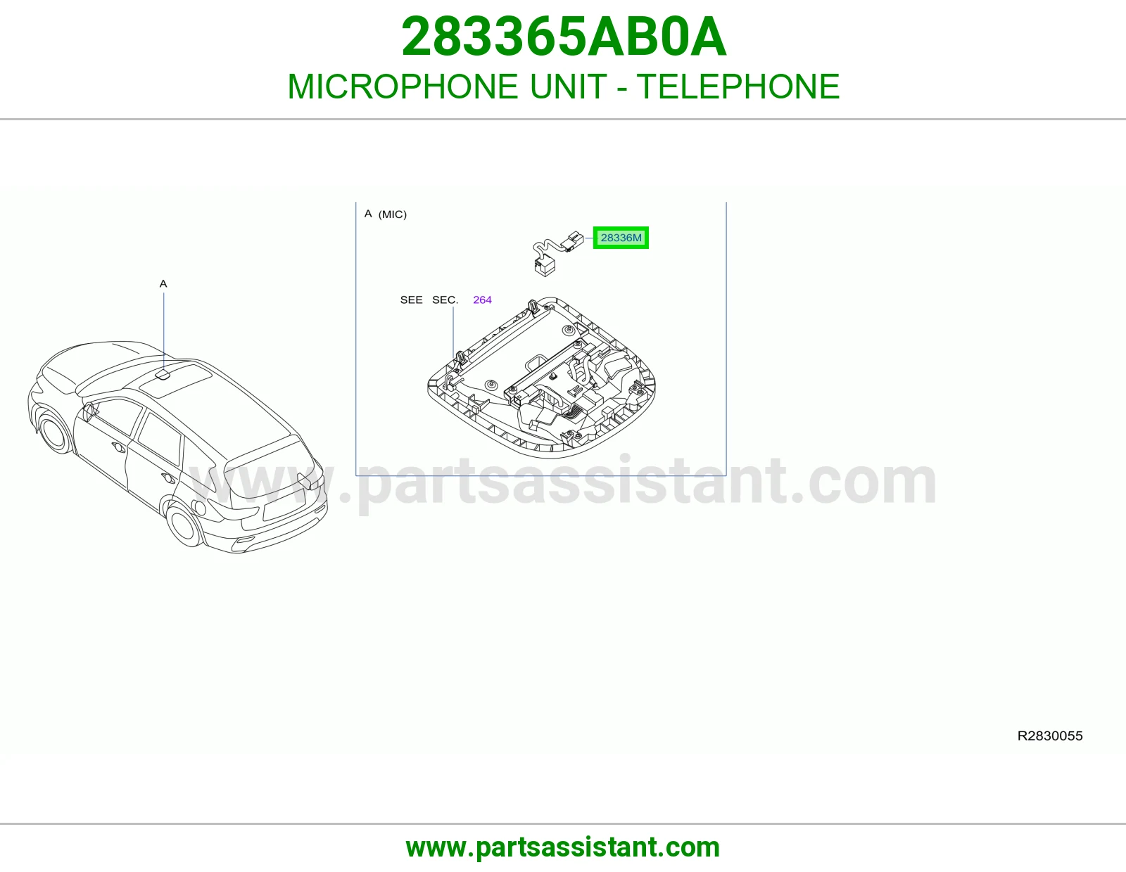 وحدة مايكروفون تلفون 283365AB0A