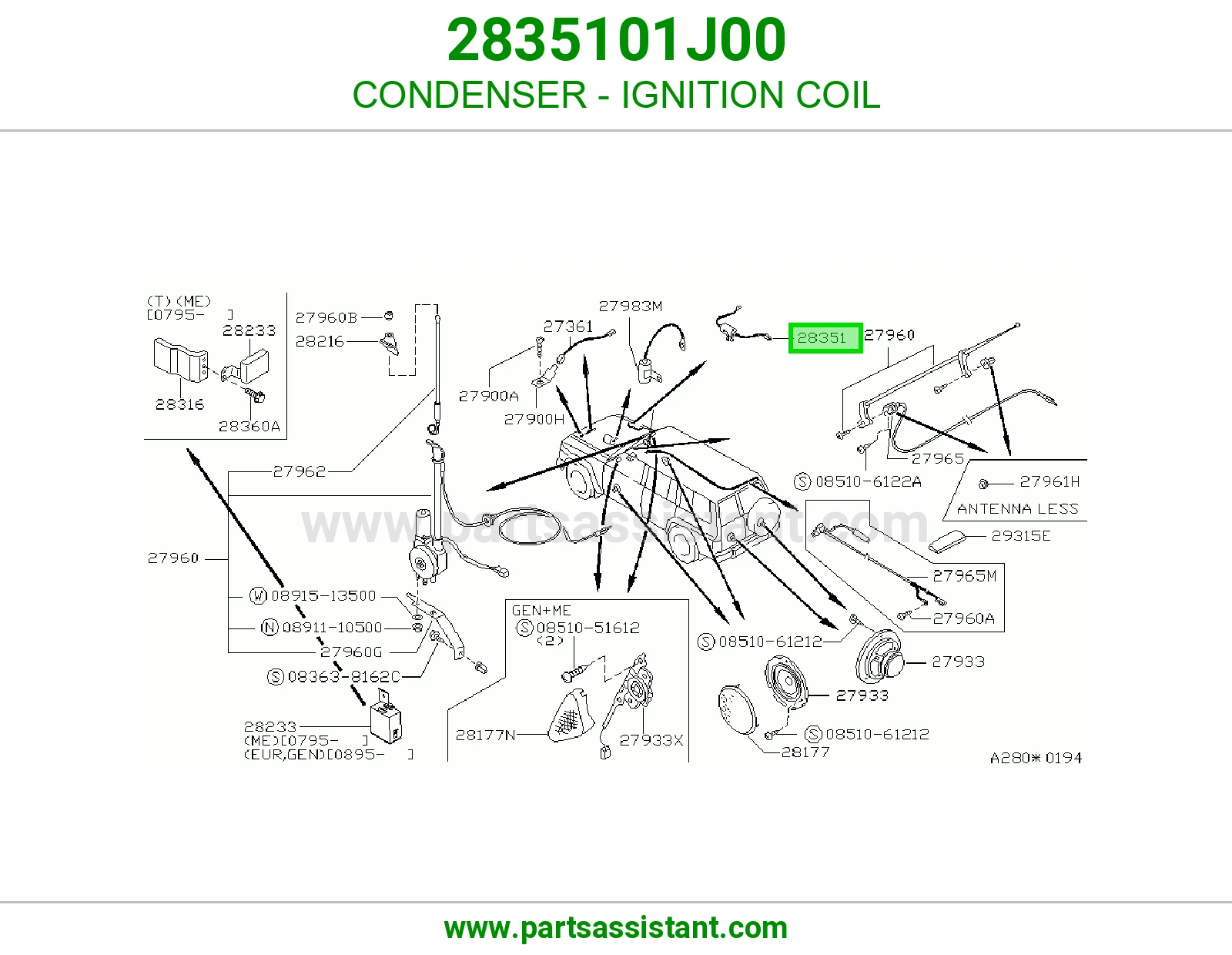 رديتر مكيف كويل 2835101J00