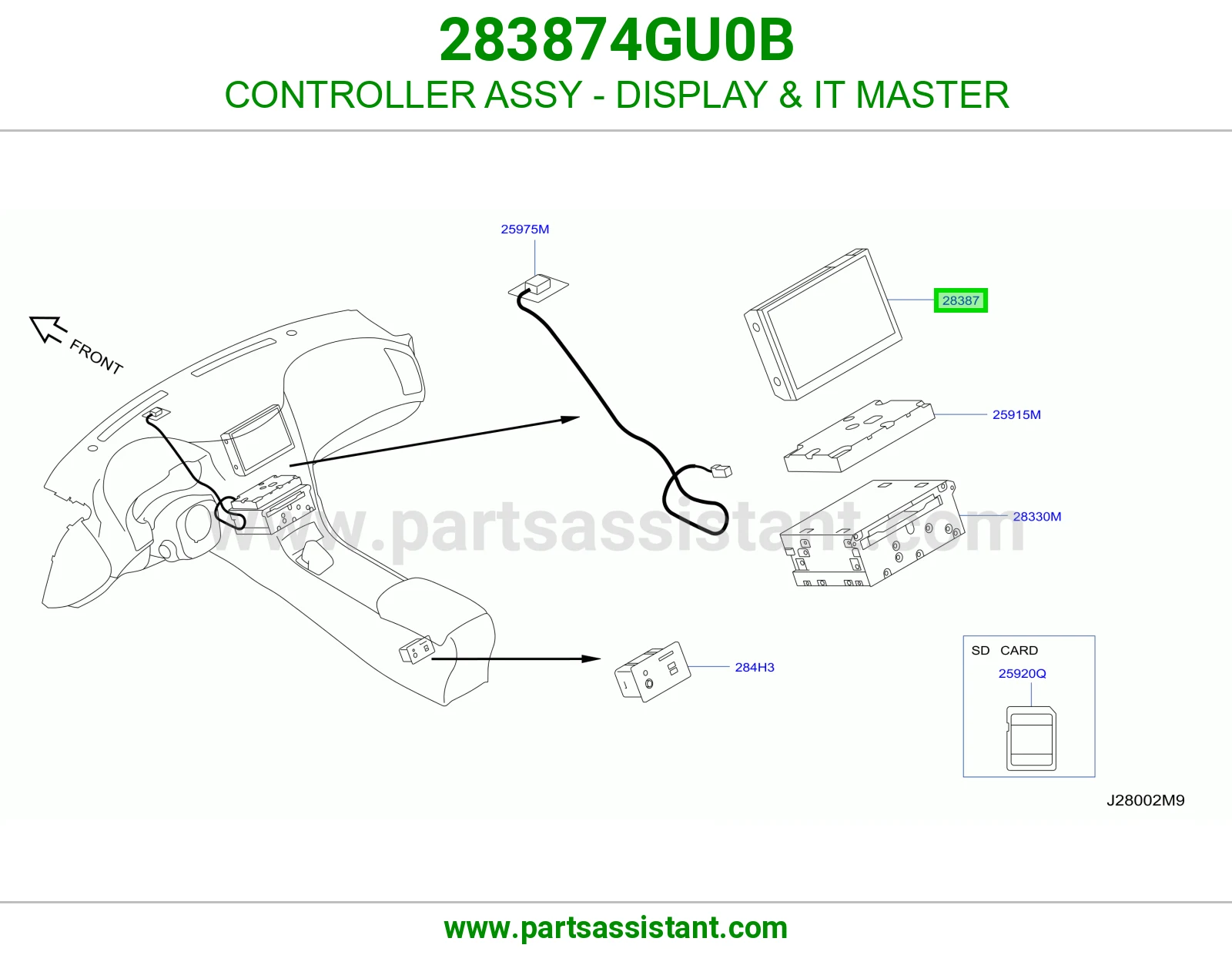 كنترول شاشة ماستر IT كامل 283874GU0B