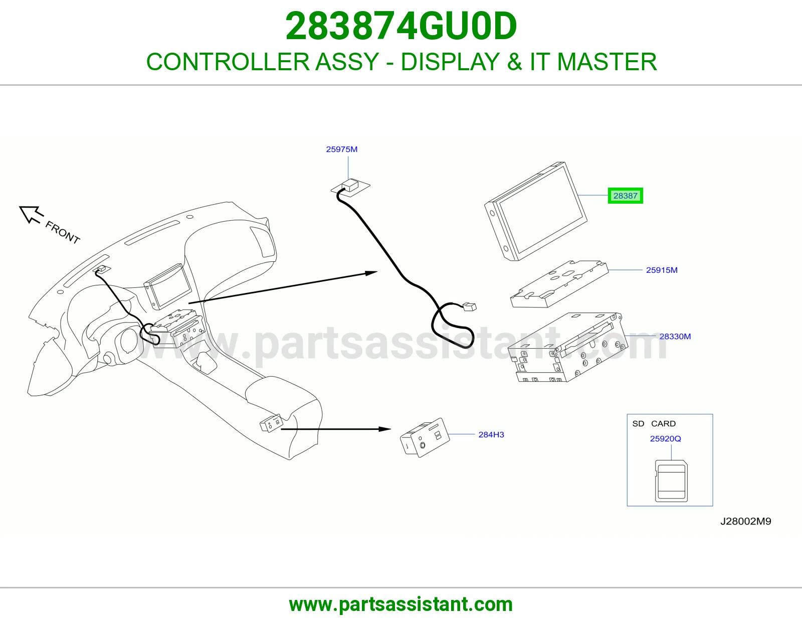 كنترول شاشة ماستر IT كامل 283874GU0D
