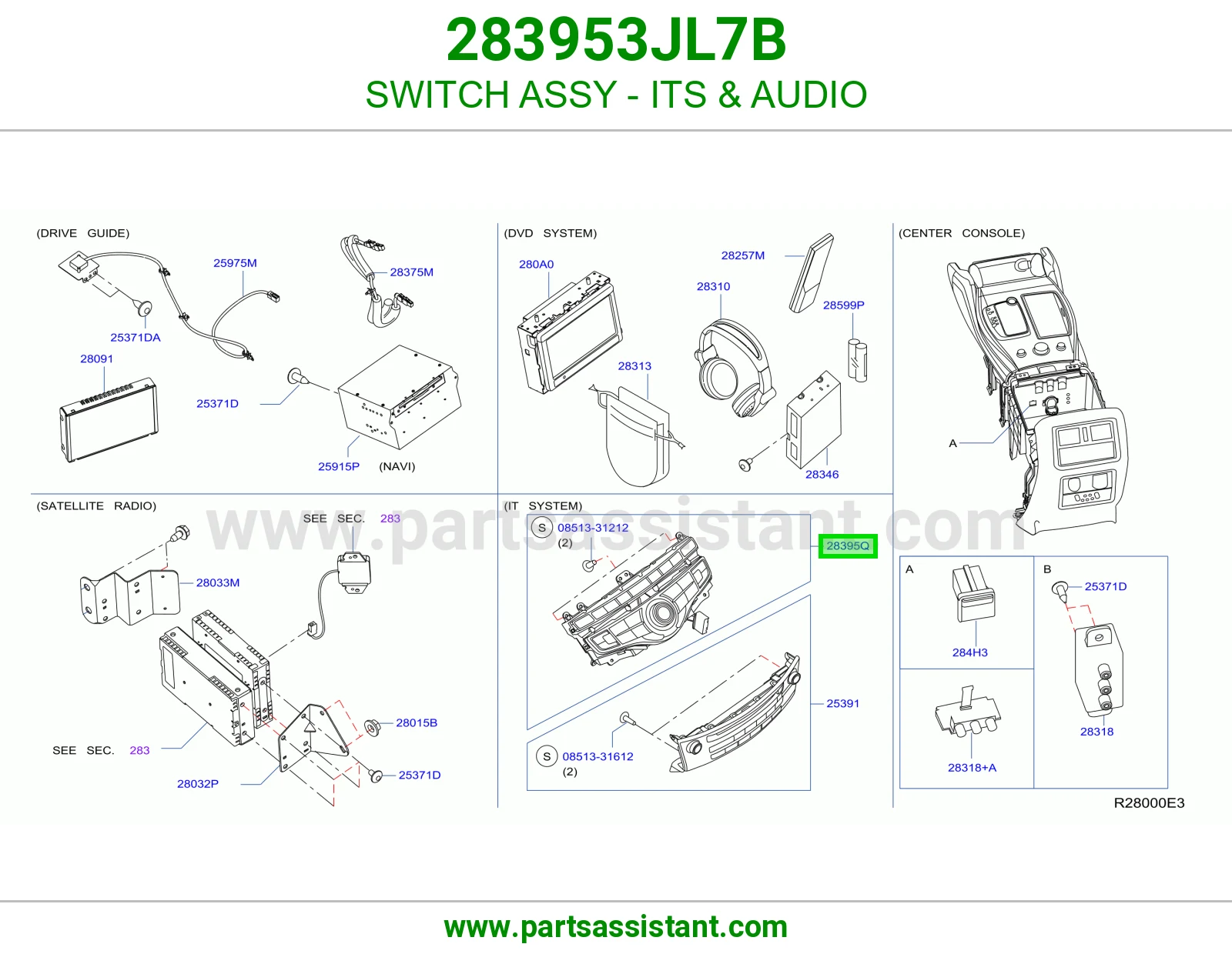 سويتش نظام ITS مسجل كامل 283953JL7B
