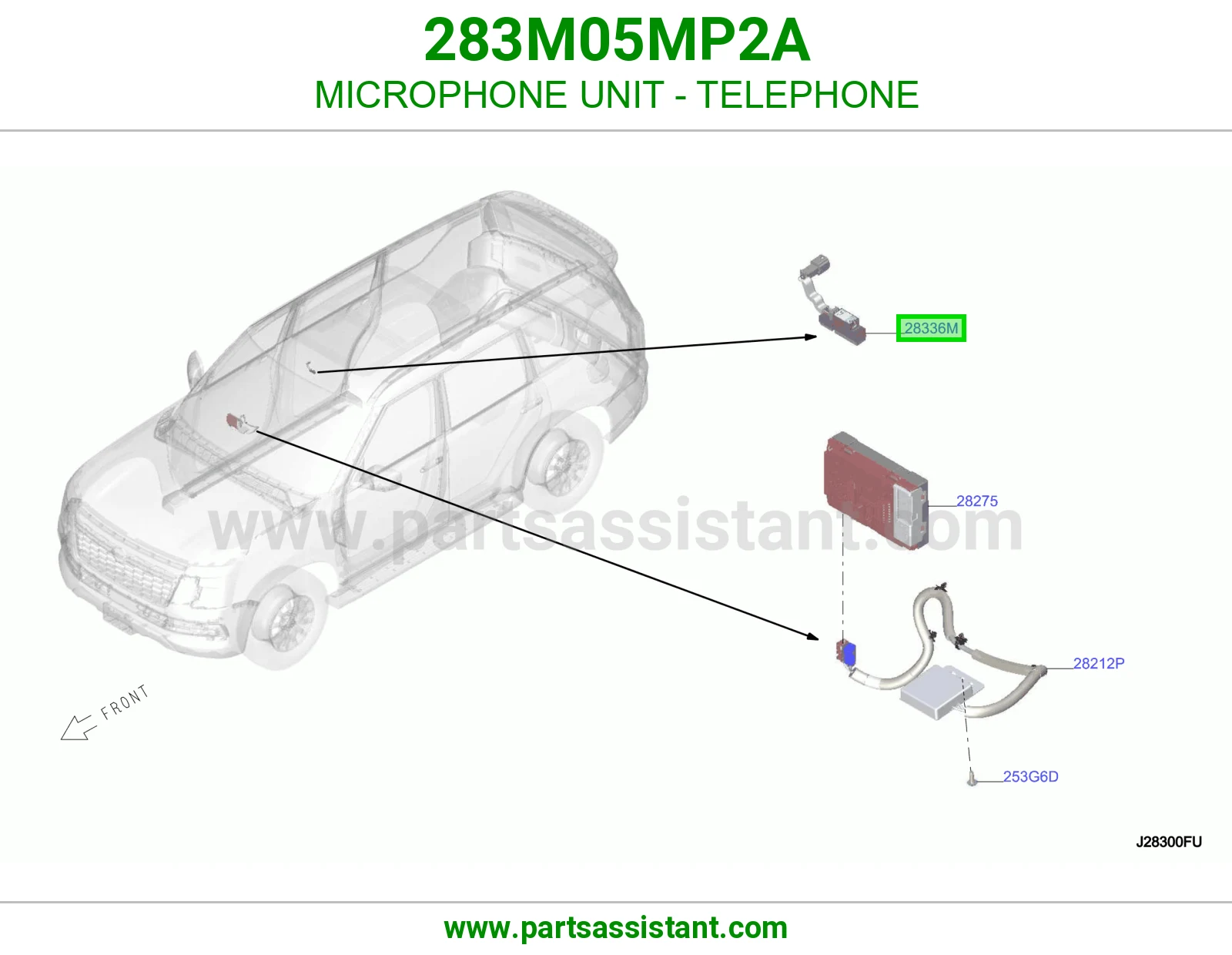 وحدة مايكروفون تلفون 283M05MP2A