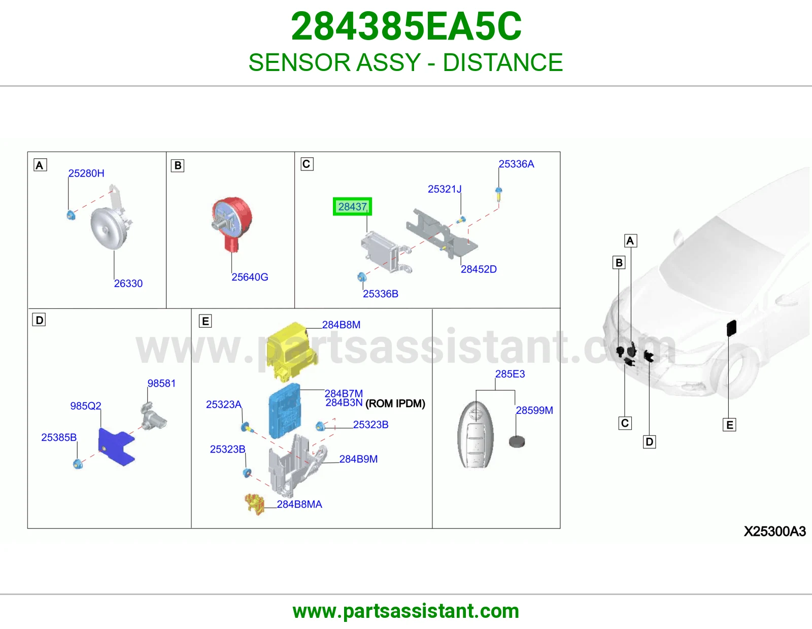 حساس مسافة كامل 284385EA5C