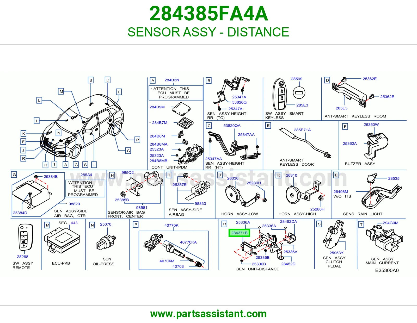 وحدة حساس مسافة 284385FA4A