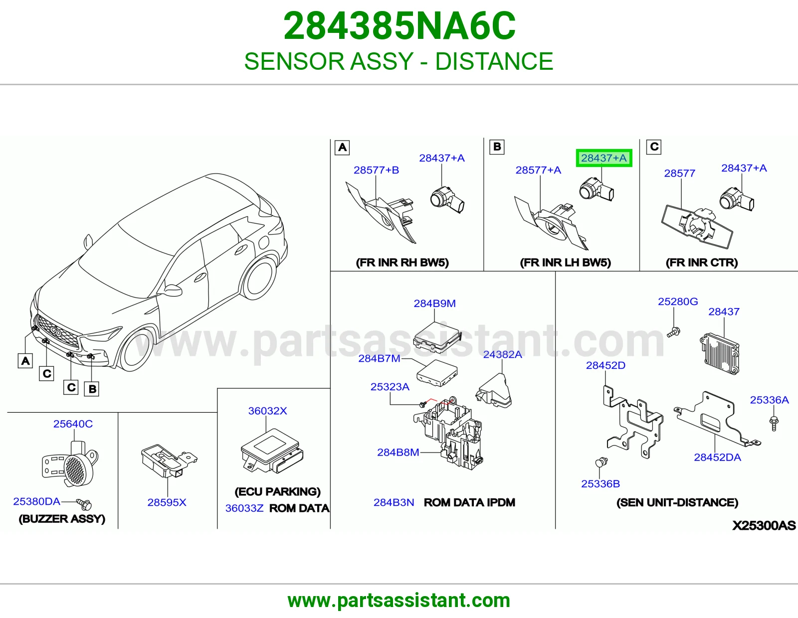 حساس مسافة كامل 284385NA6C
