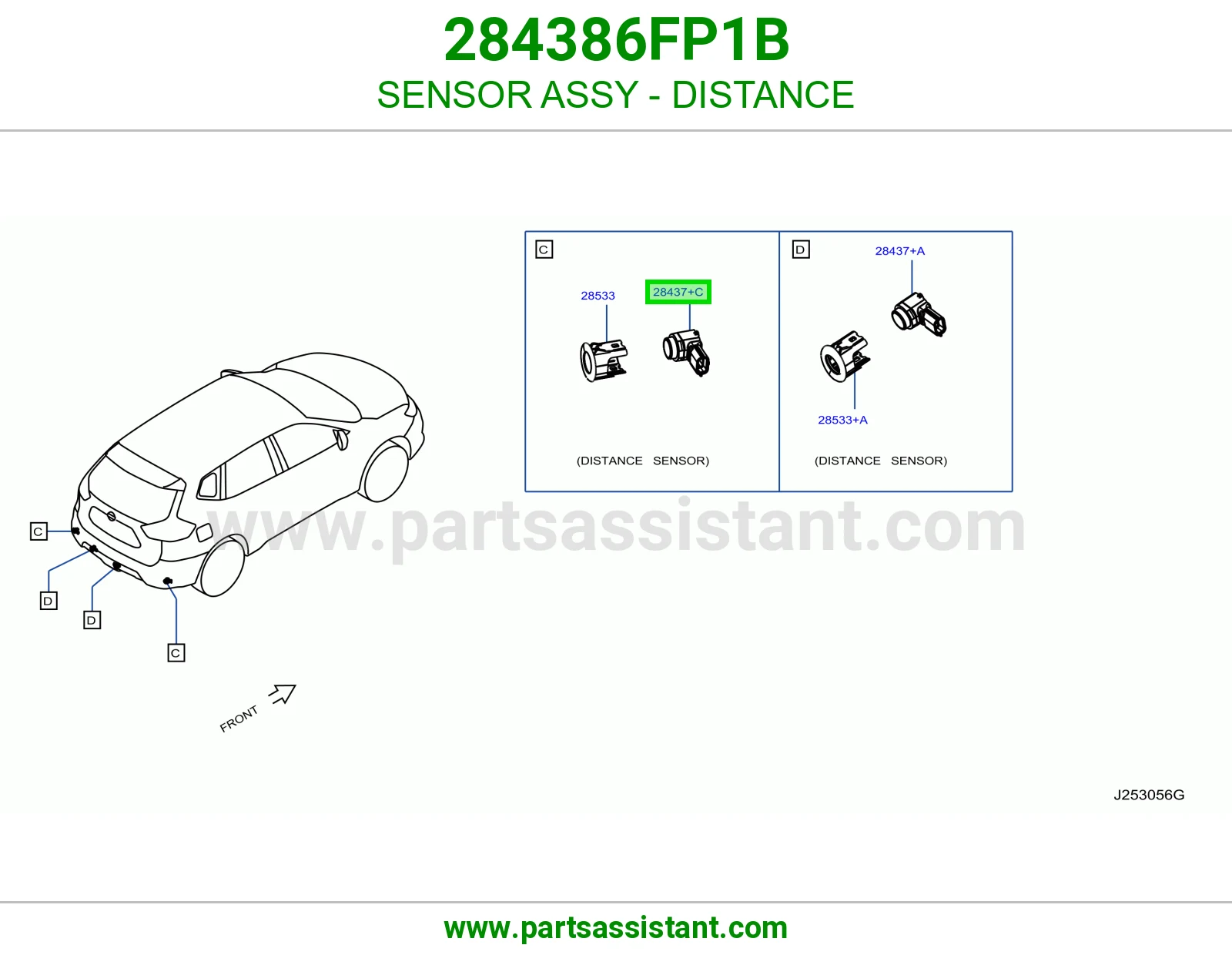حساس مسافة كامل 284386FP1B
