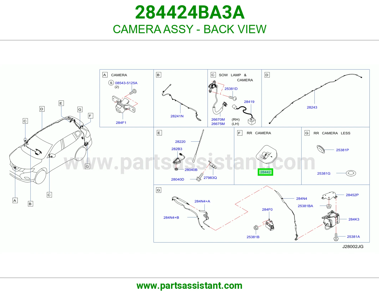 كاميرا رؤية خلفية كاملة 284424BA3A