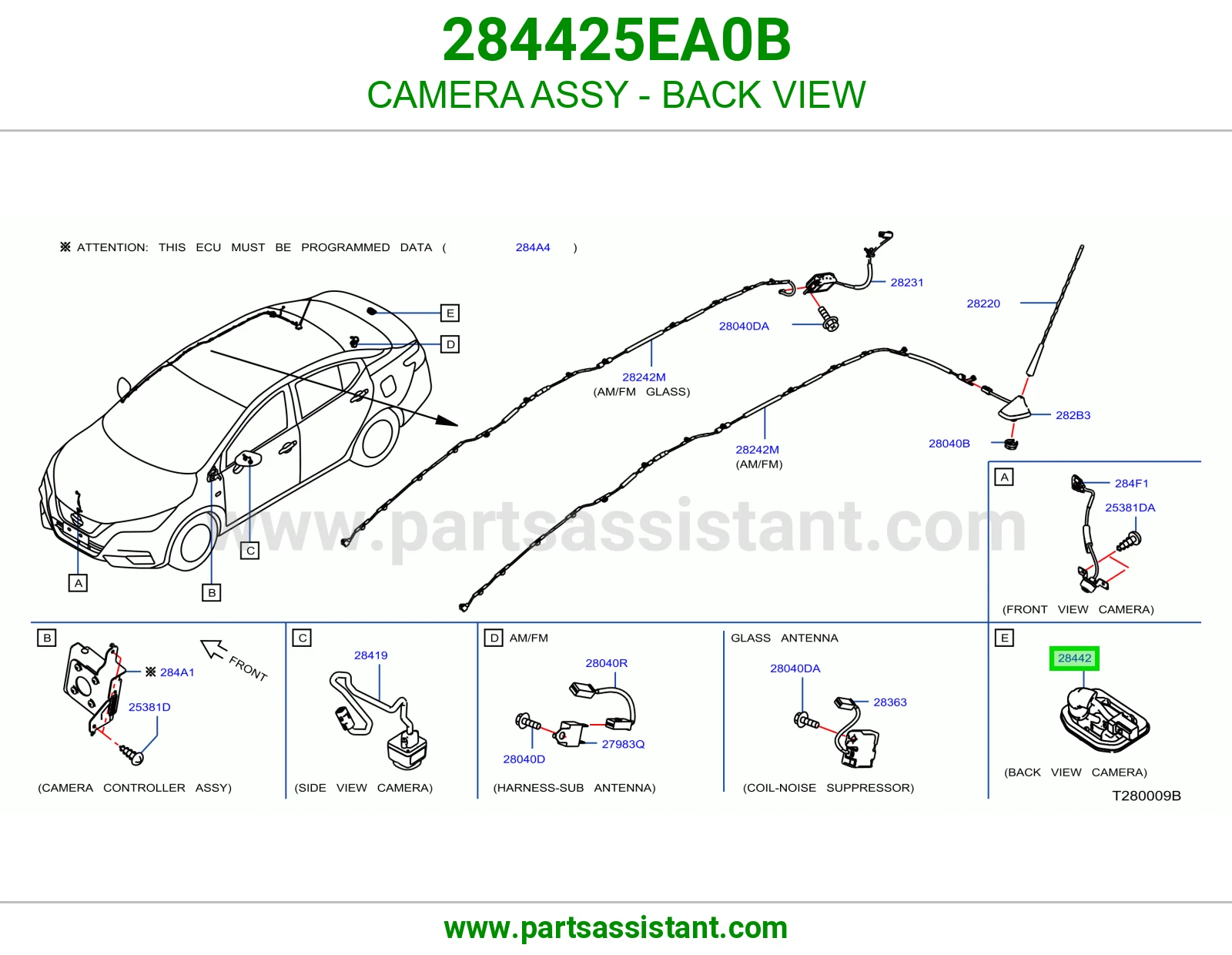 كاميرا رؤية خلفية كاملة 284425EA0B