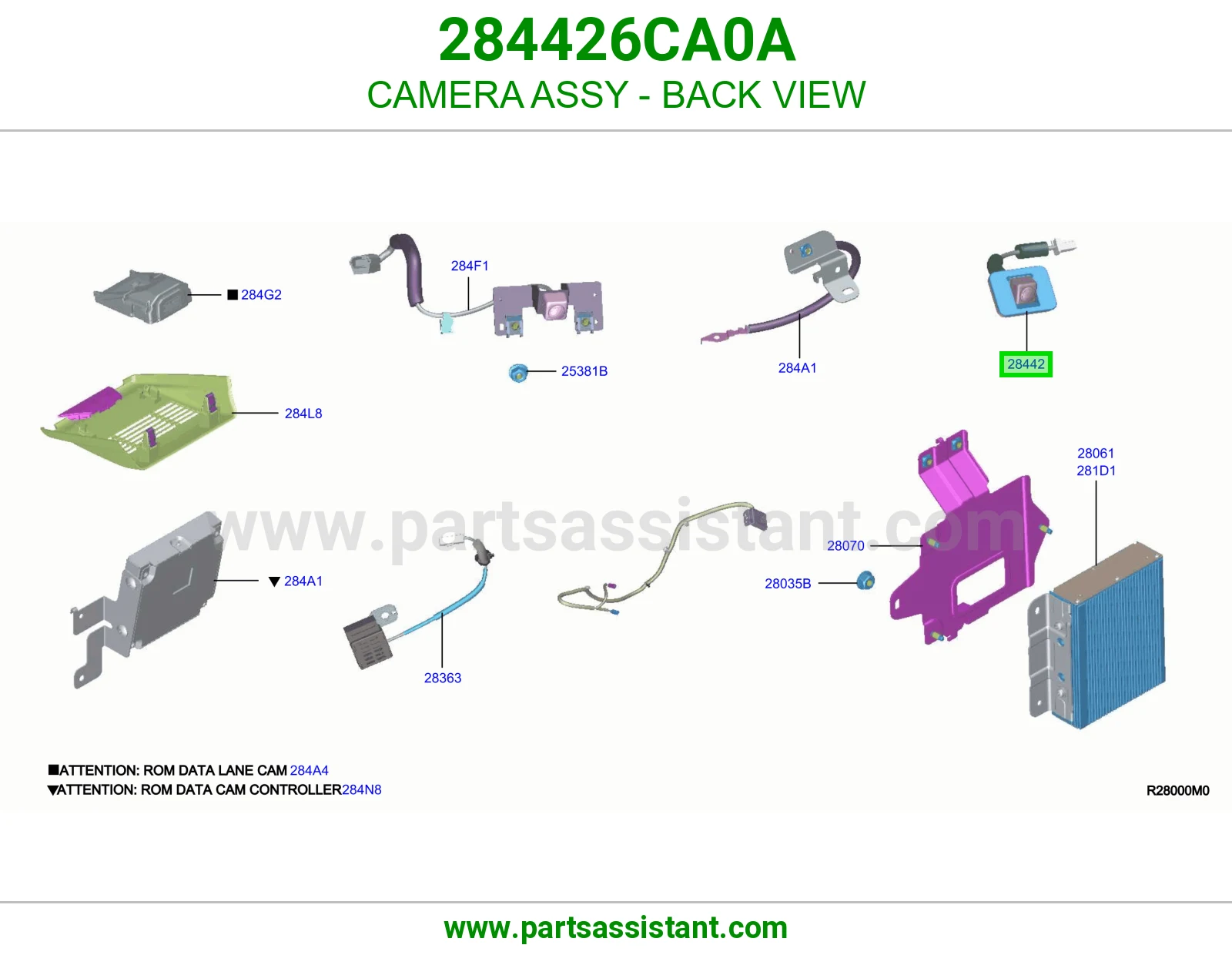 كاميرا رؤية خلفية كاملة 284426CA0A
