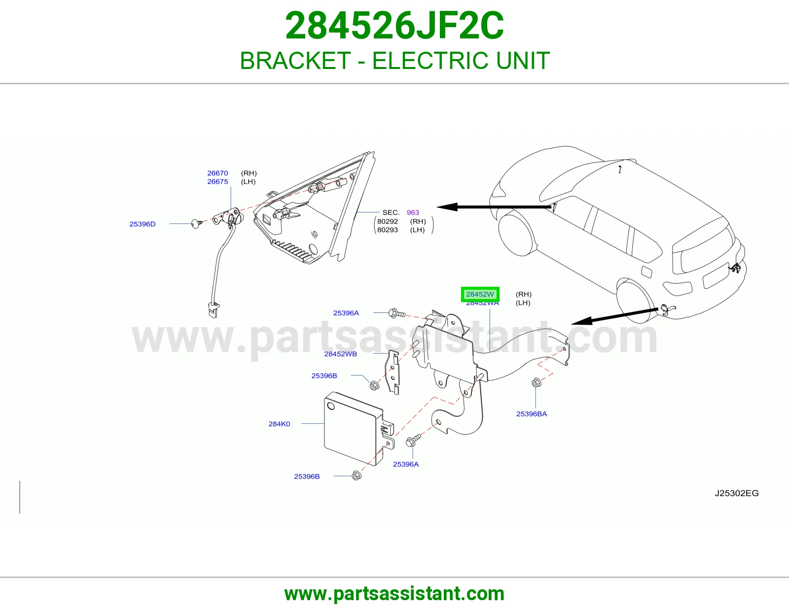 قاعدة وحدة كهربا 284526JF2C