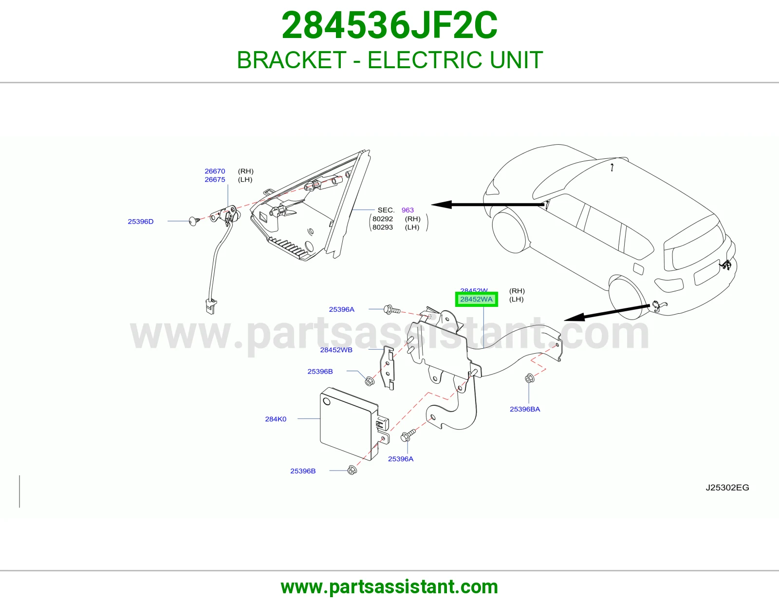 قاعدة وحدة كهربا 284536JF2C