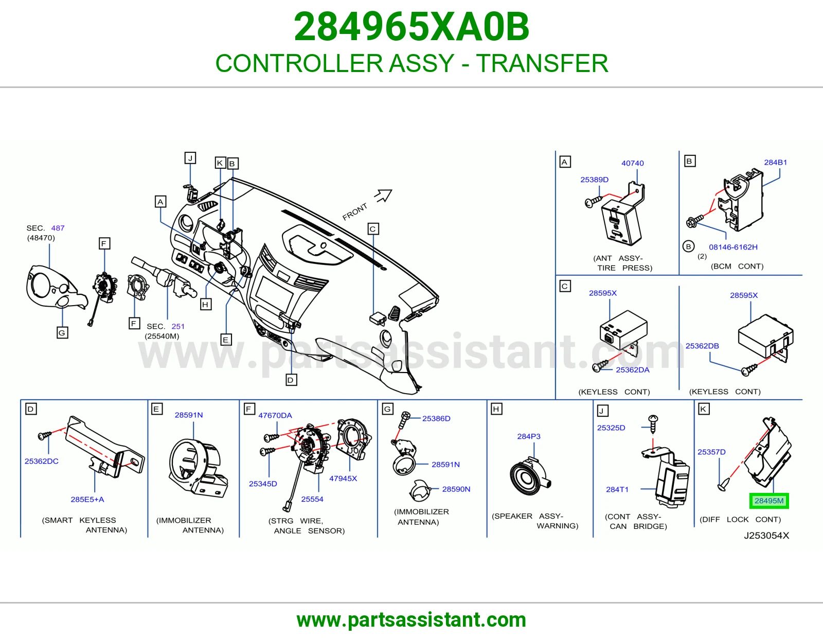 كنترول دبل كامل 284965XA0B
