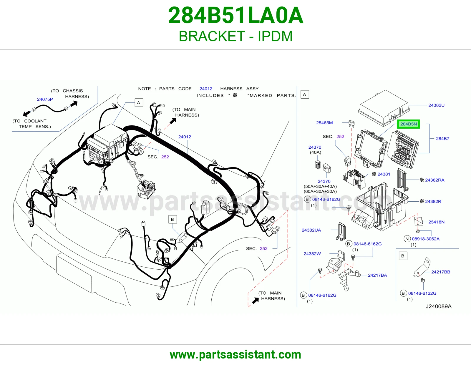 قاعدة علبة فيوزات ذكية USM 284B51LA0A