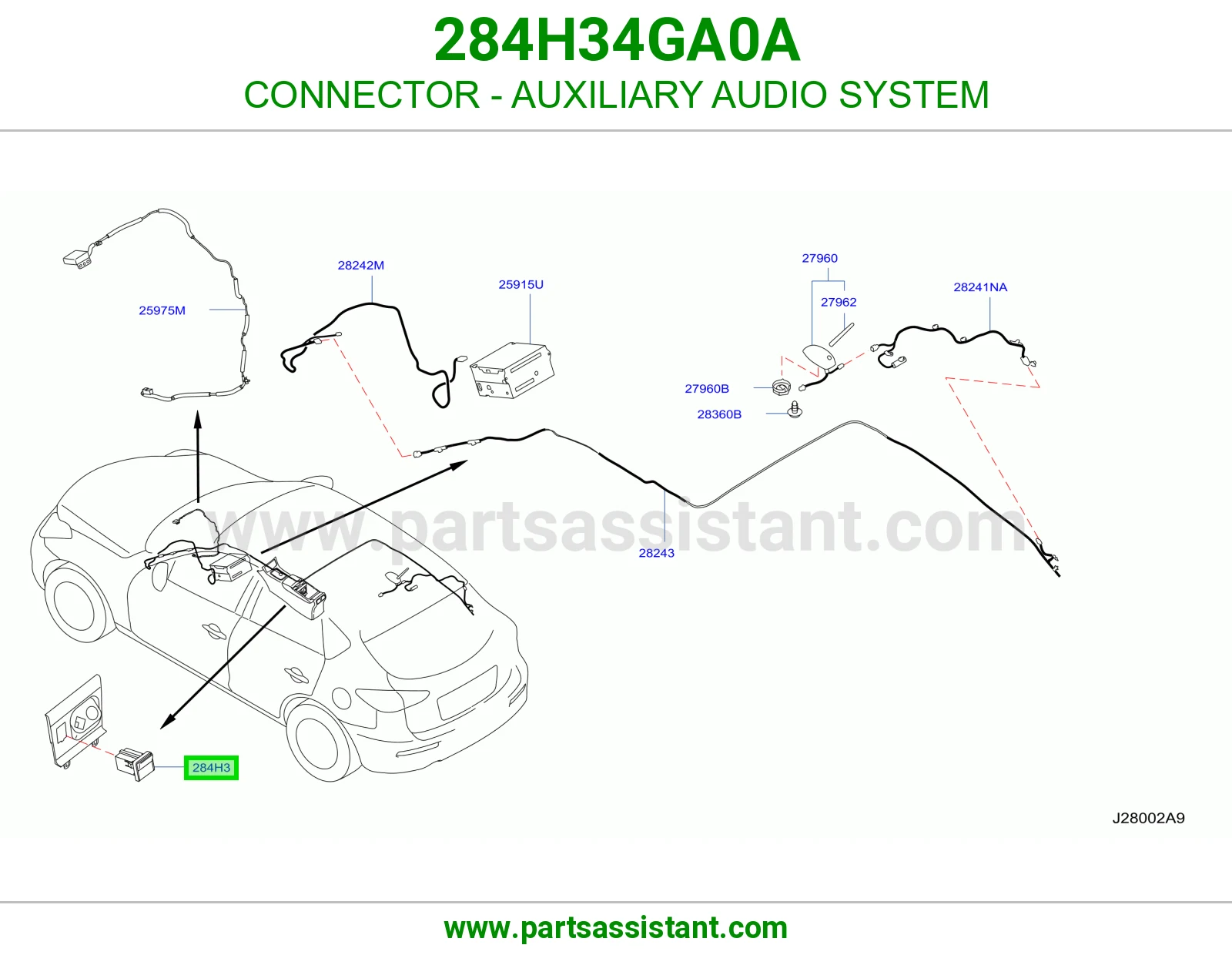 فيش نظام صوت إضافي 284H34GA0A