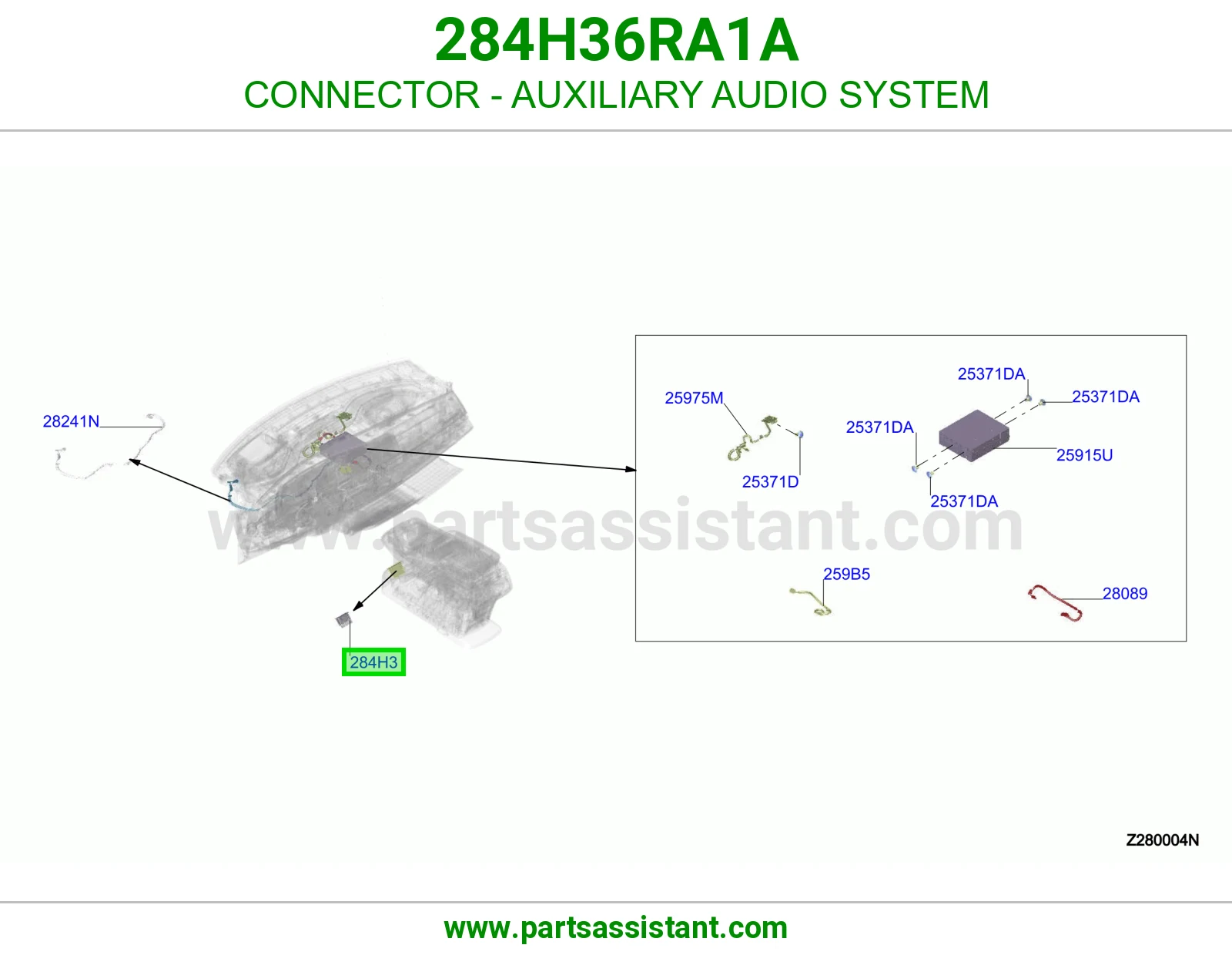 فيش نظام صوت إضافي 284H36RA1A