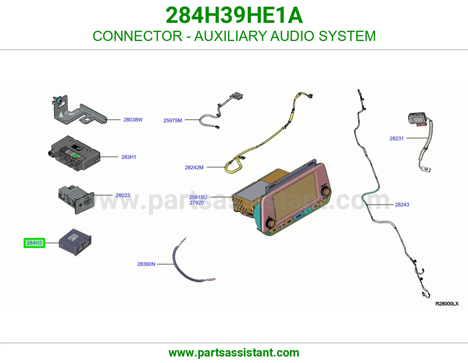 فيش نظام صوت إضافي 284H39HE1A