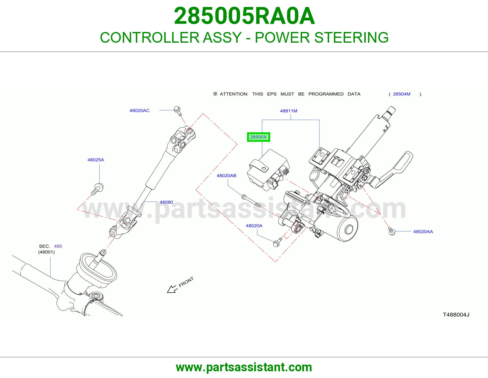 كنترول دركسون باور كامل 285005RA0A