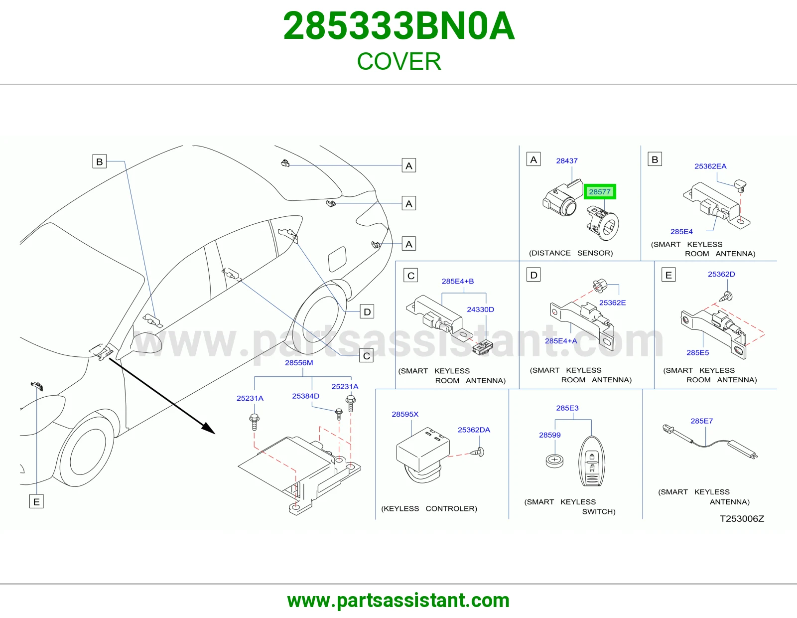 غطاء 285333BN0A