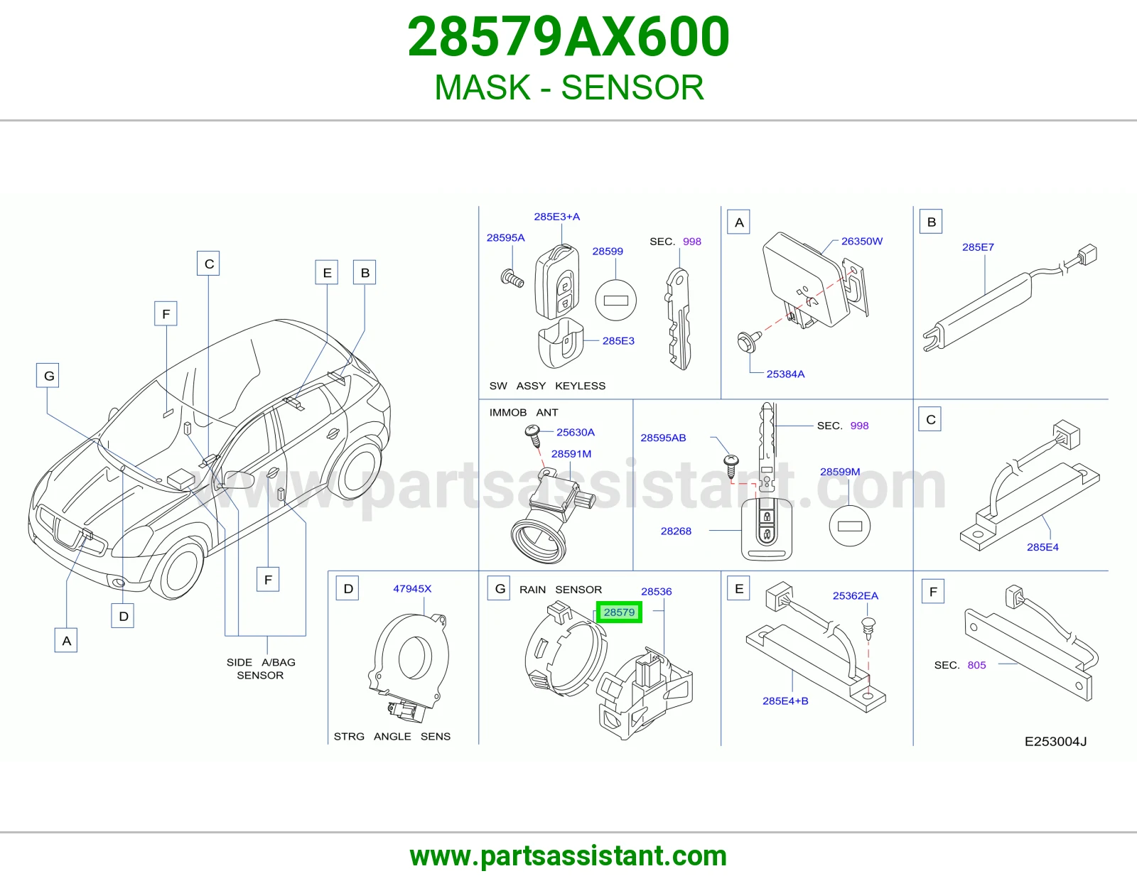 غطاء حساس 28579AX600