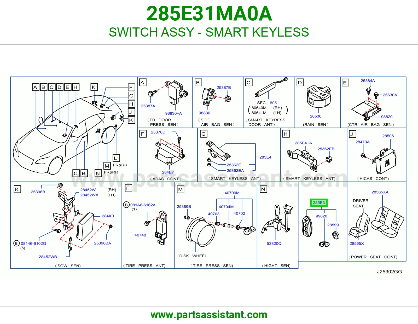 ريموت كنترول 285E31MA0A