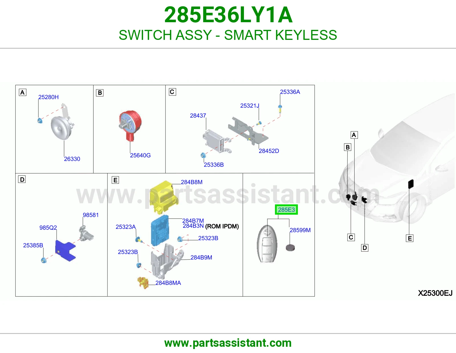 ريموت كنترول 285E36LY1A