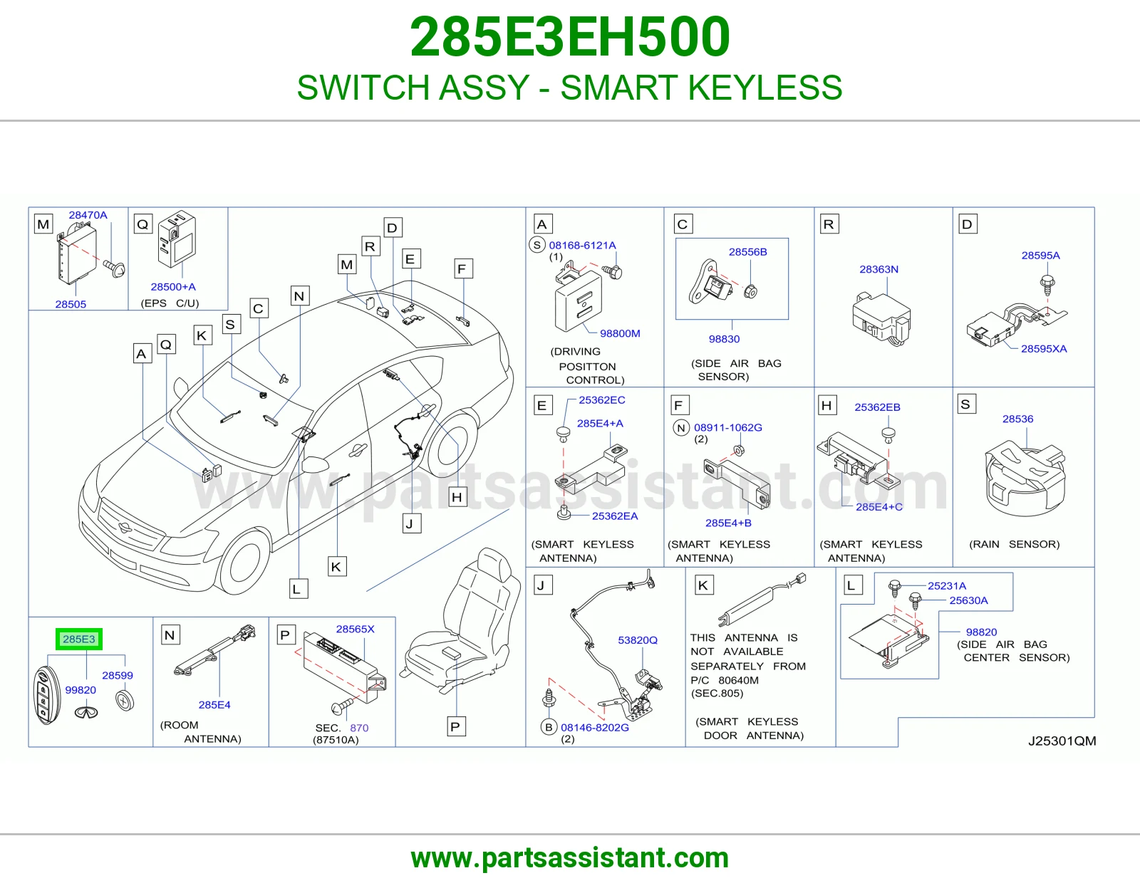 ريموت كنترول 285E3EH500
