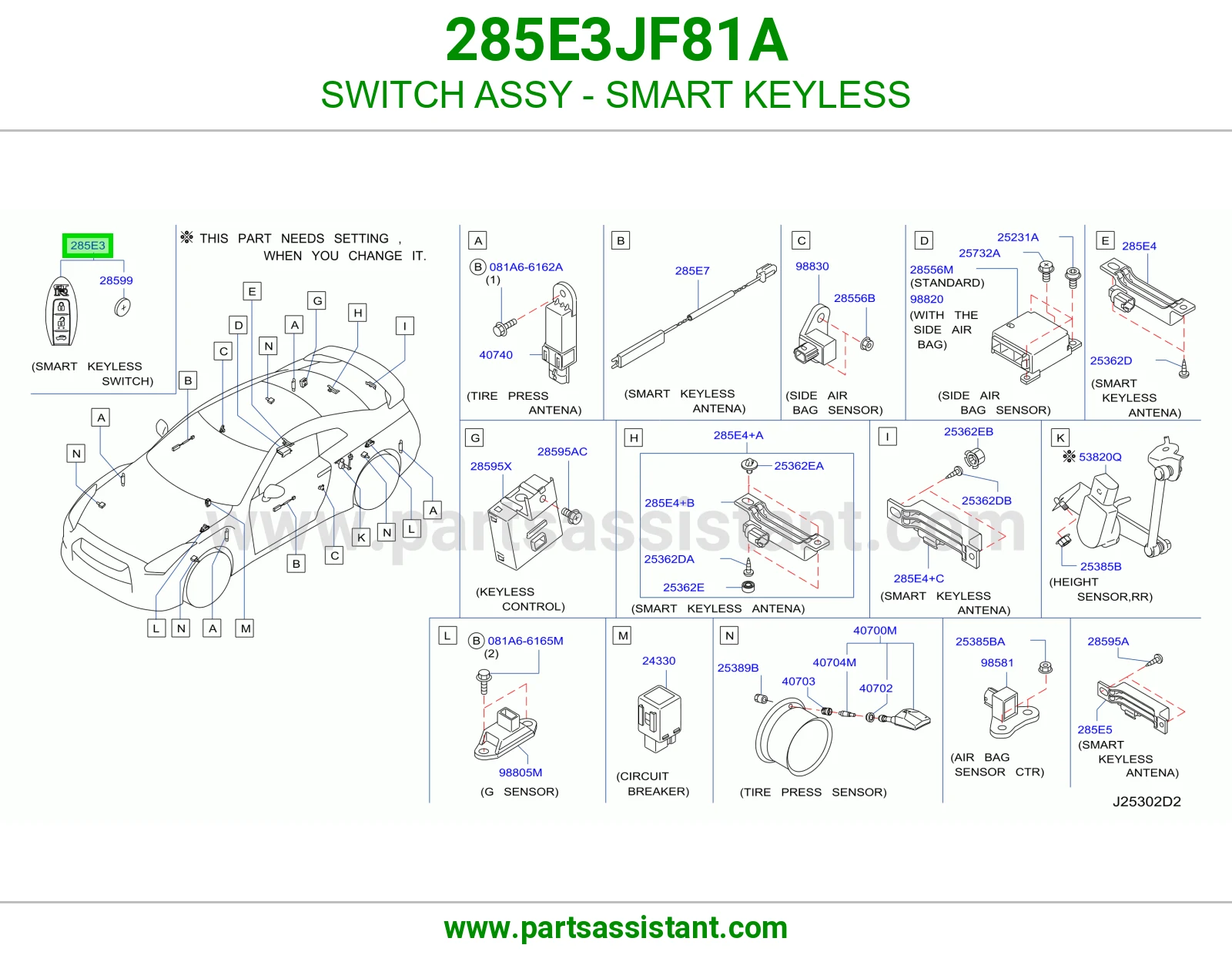 ريموت كنترول 285E3JF81A