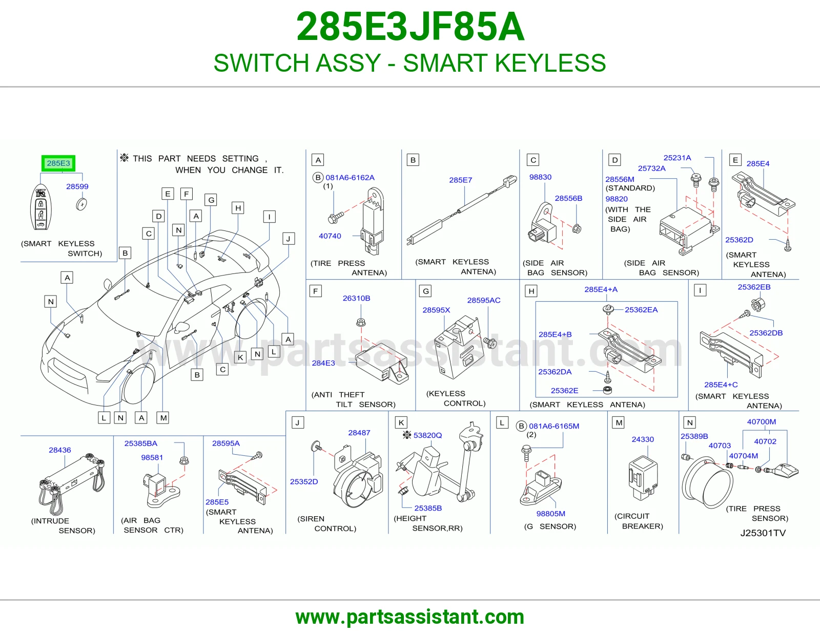 ريموت كنترول 285E3JF85A