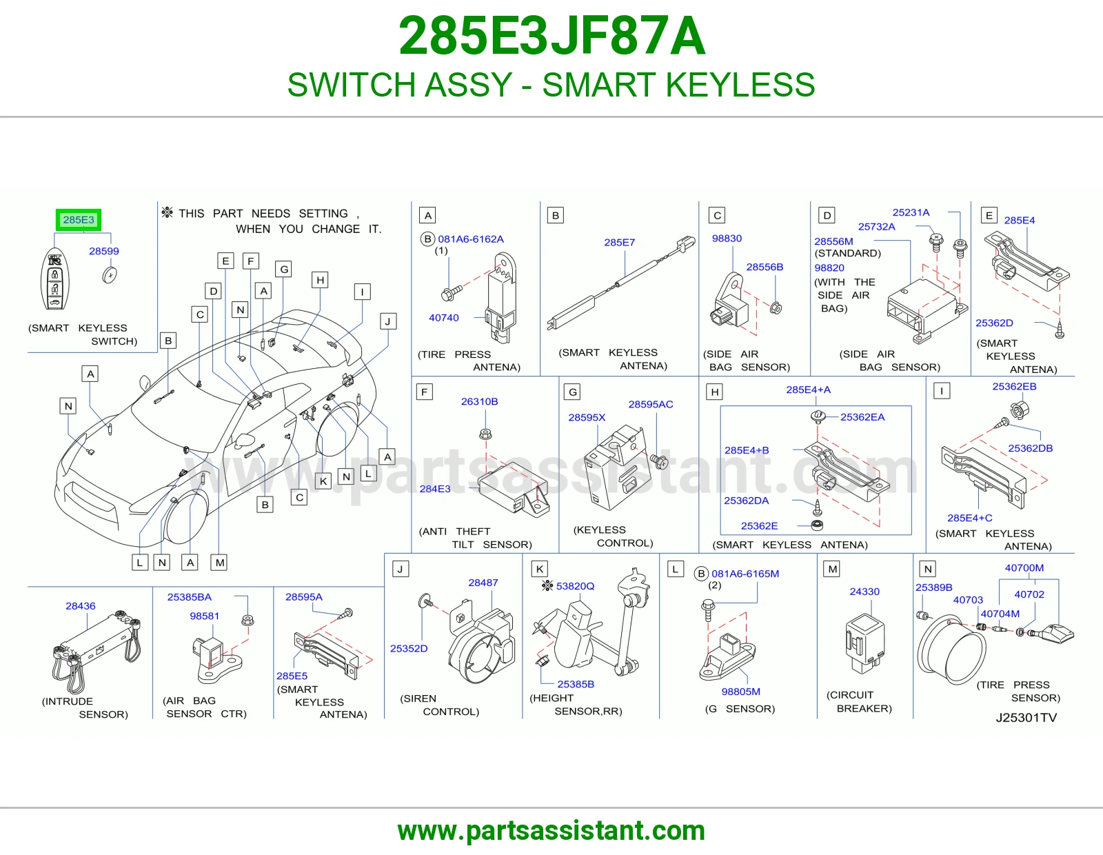 ريموت كنترول 285E3JF87A