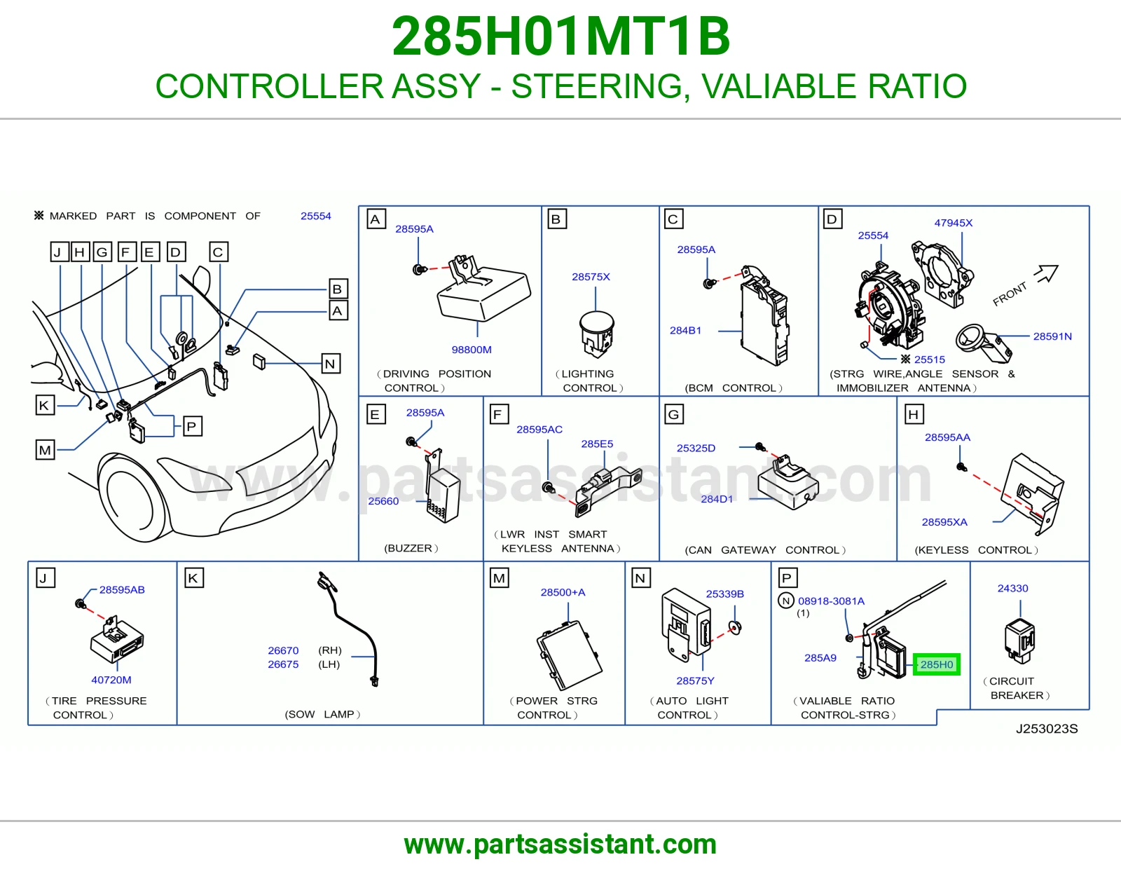 كنترول دركسون نسبة متغيرة كامل 285H01MT1B