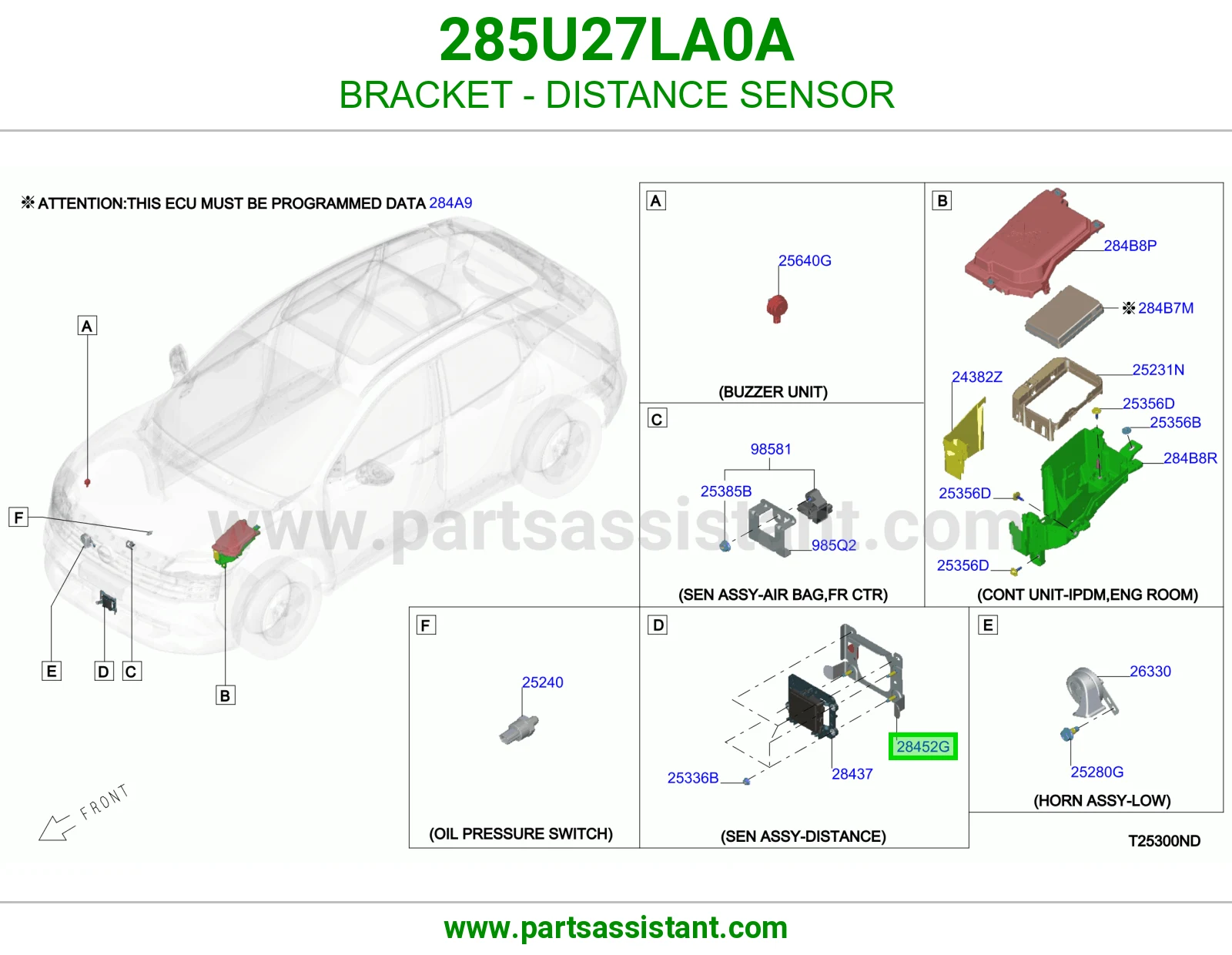 قاعدة حساس مسافة 285U27LA0A