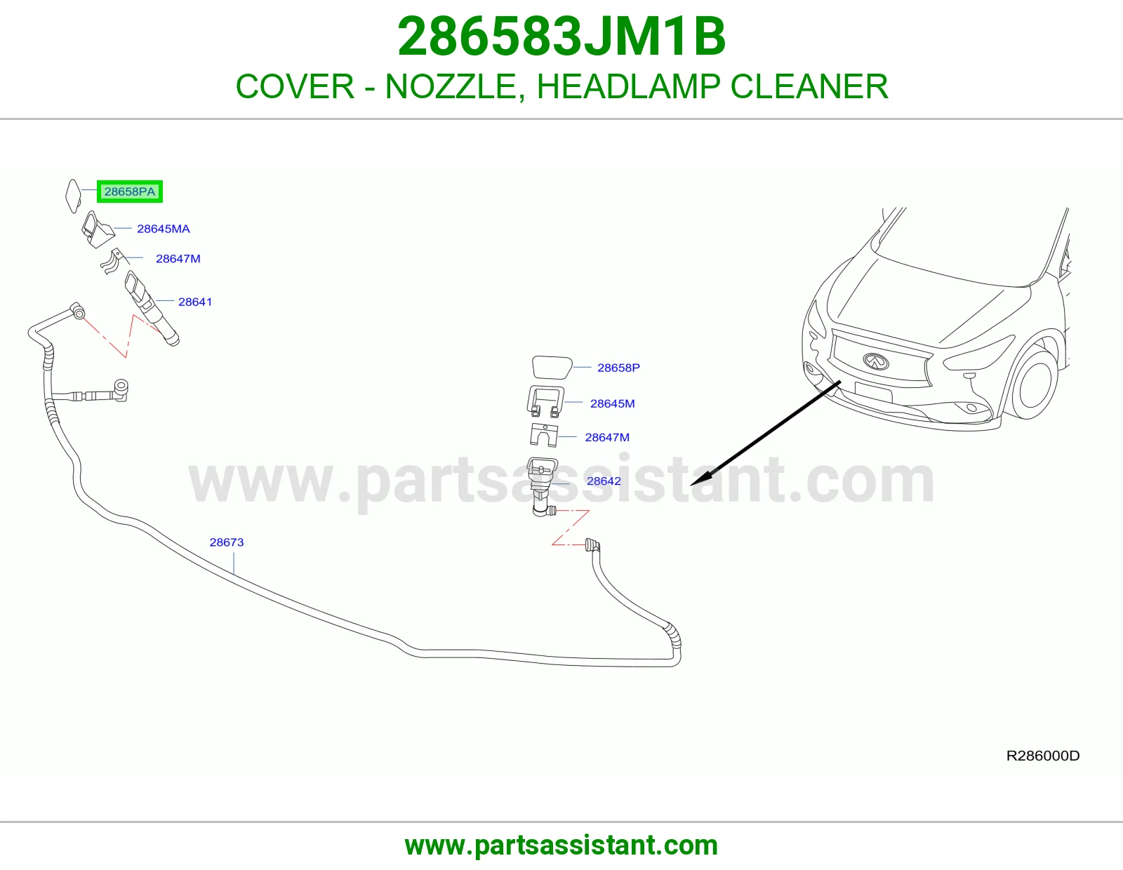غطاء بخاخ شمعة 286583JM1B