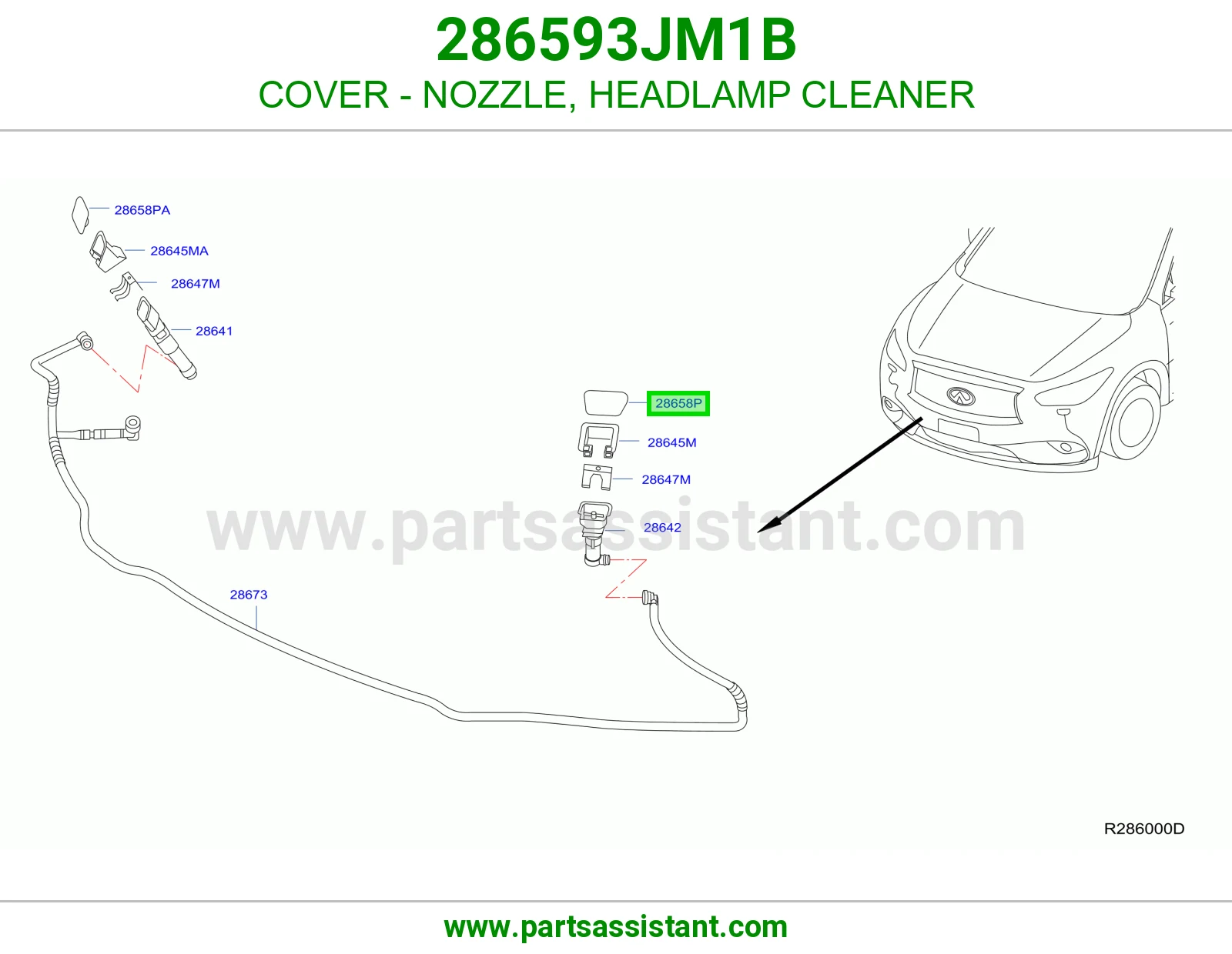 غطاء بخاخ شمعة 286593JM1B