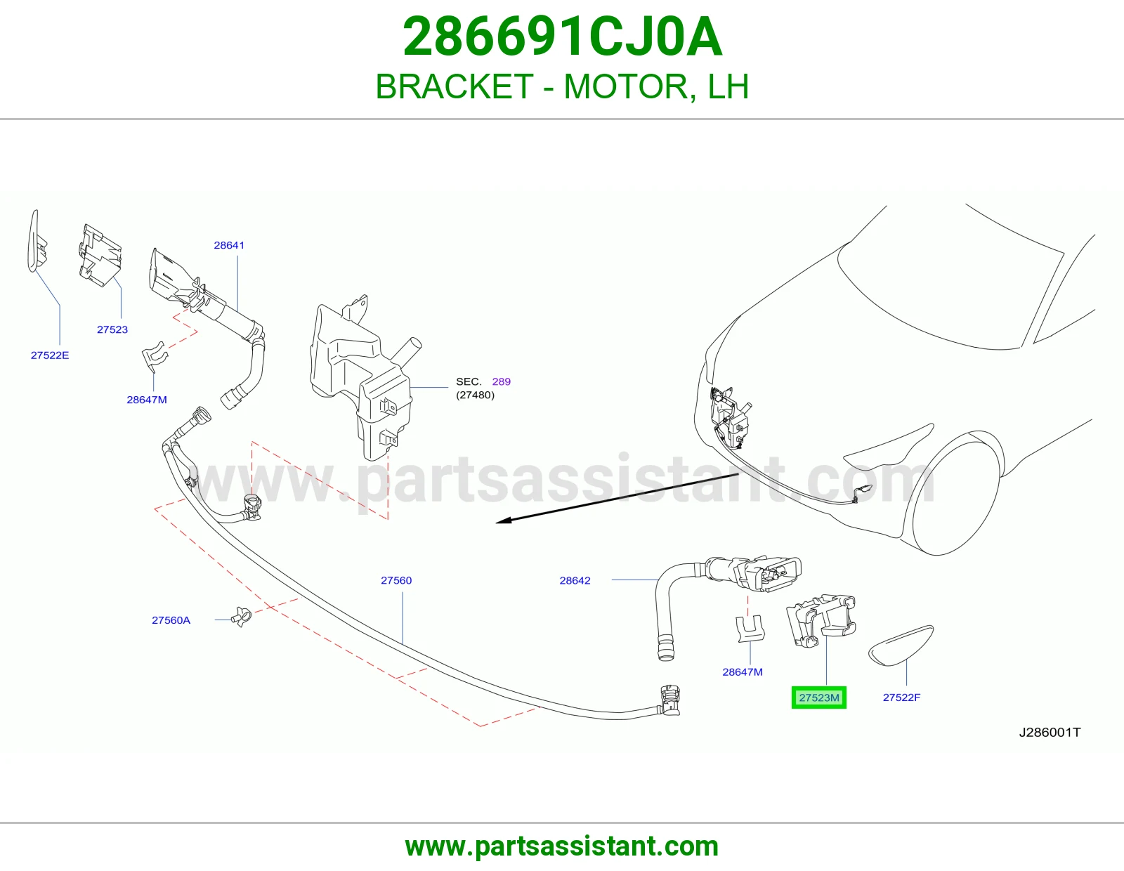 ديكور بخاخ شمعه يسار 286691CJ0A