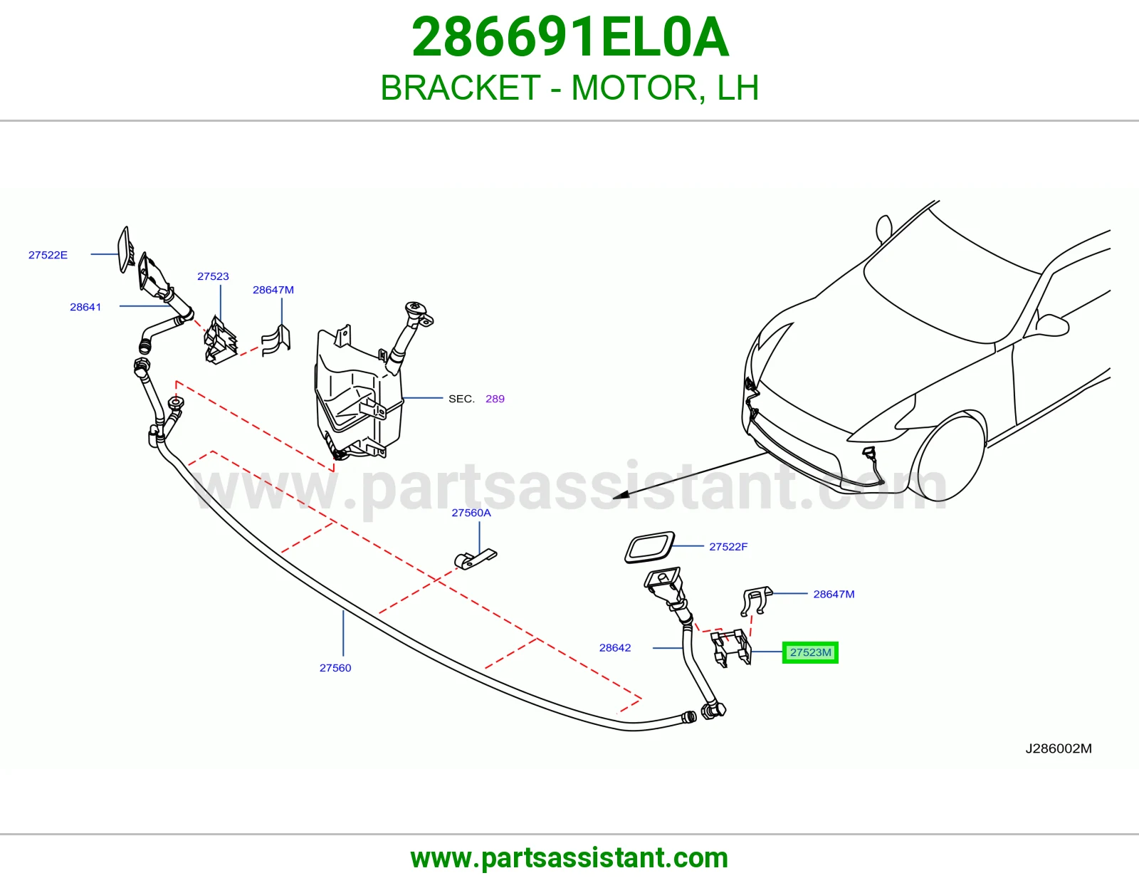 ديكور بخاخ شمعه يسار 286691EL0A