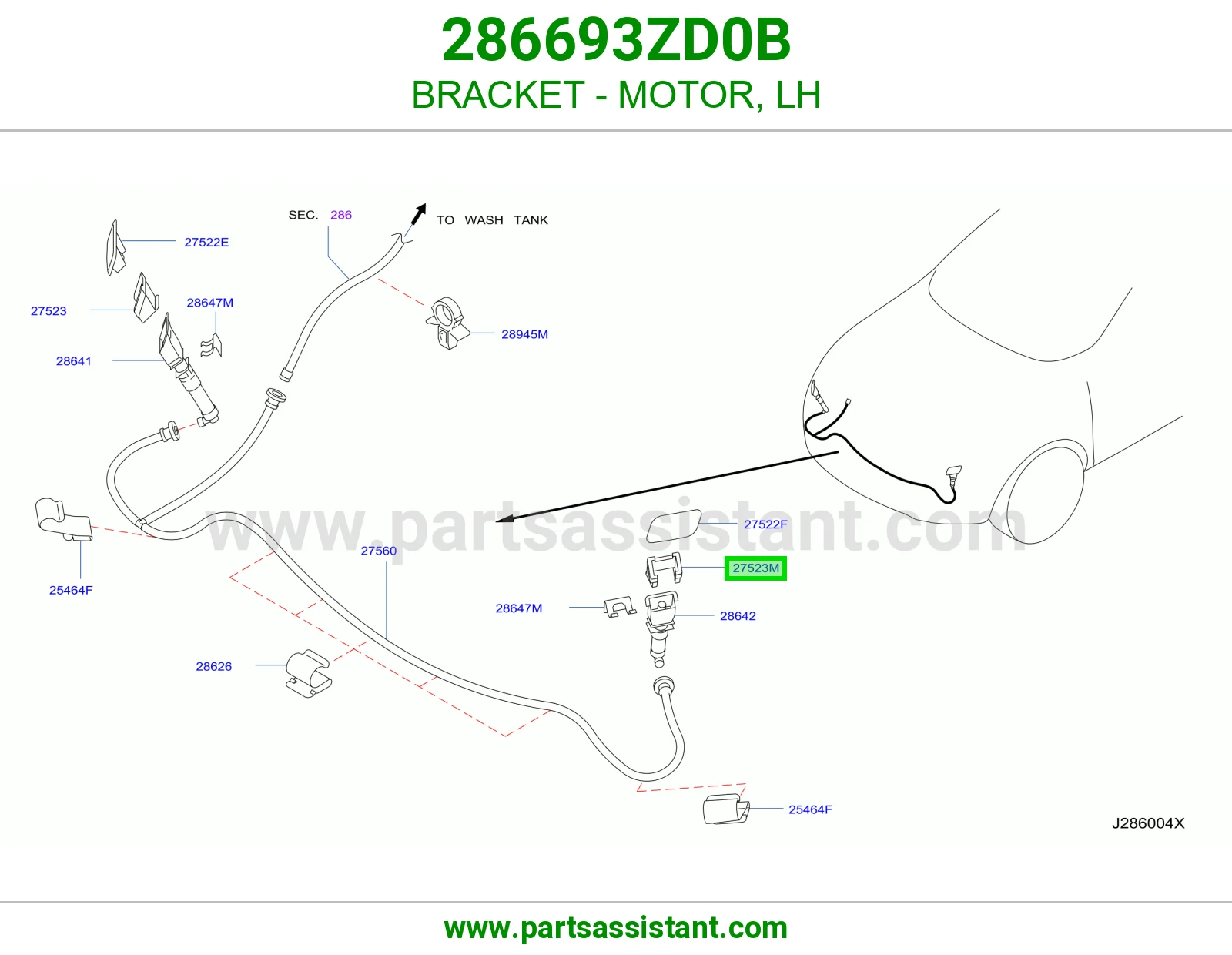 ديكور بخاخ شمعه يسار 286693ZD0B