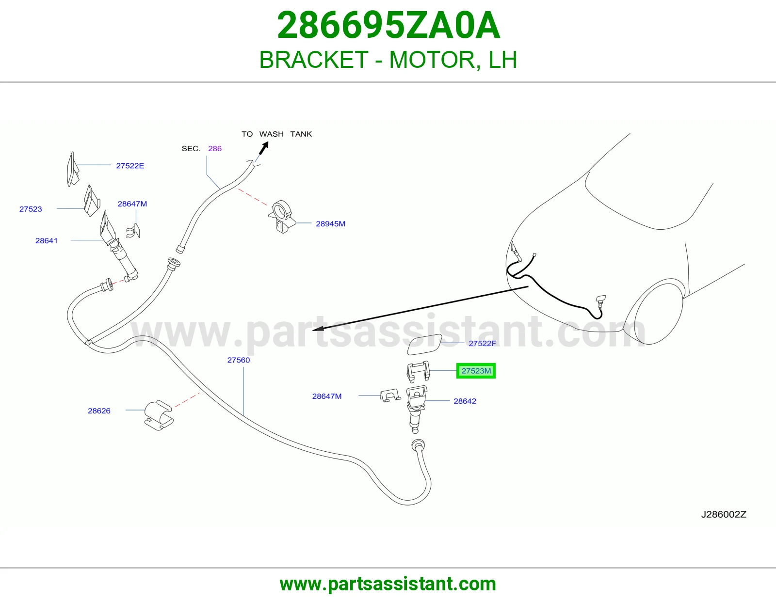 ديكور بخاخ شمعه يسار 286695ZA0A