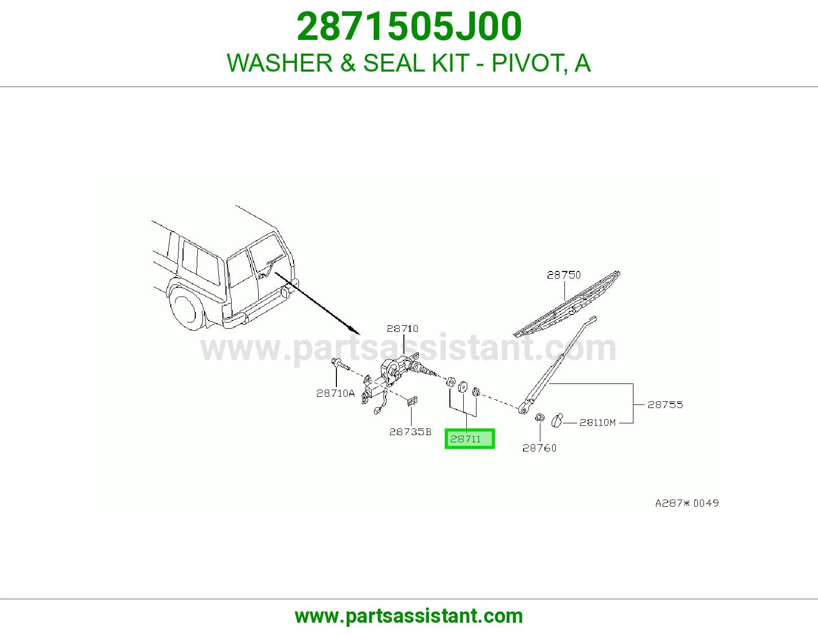 وردة طقم وجه مفصل A 2871505J00