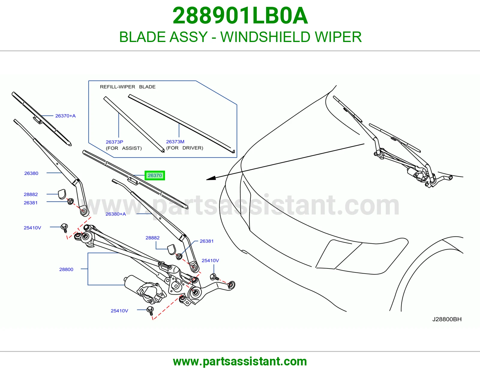 مساحه 288901LB0A